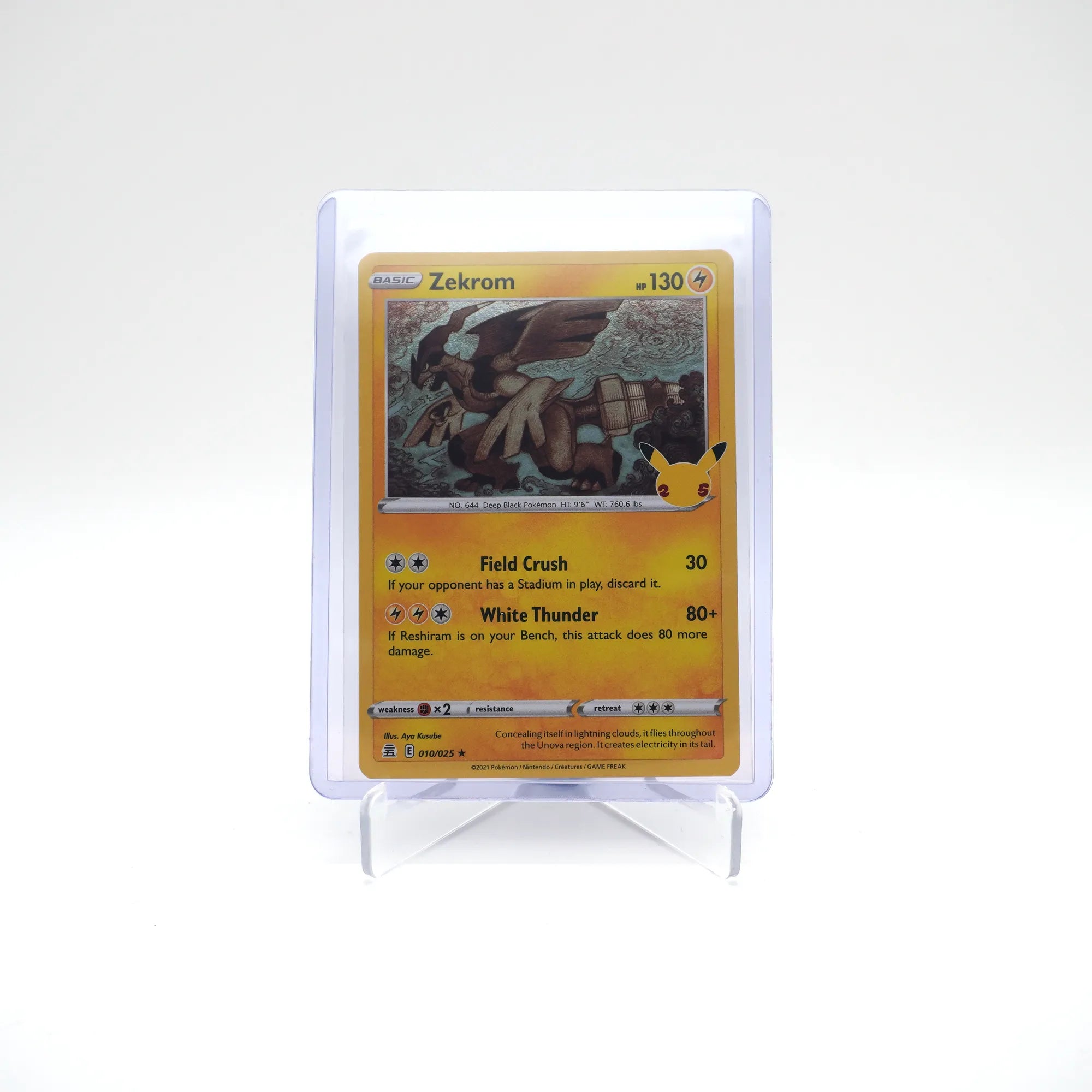 Pokemon 25th Anniversary Celebrations Zekrom 010/025 Holo (Card 4/10)