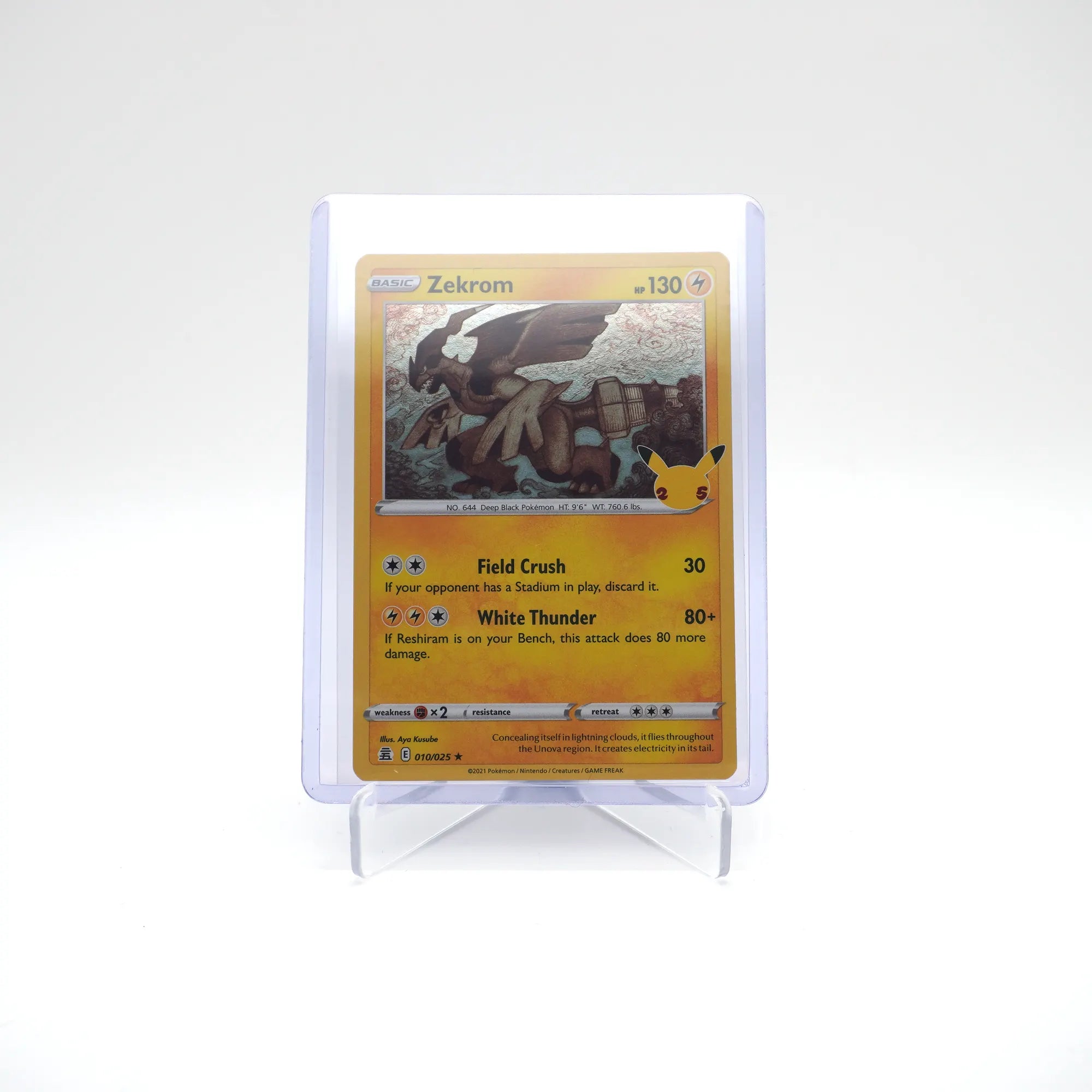 Pokemon 25th Anniversary Celebrations Zekrom 010/025 Holo (Card 6/10)