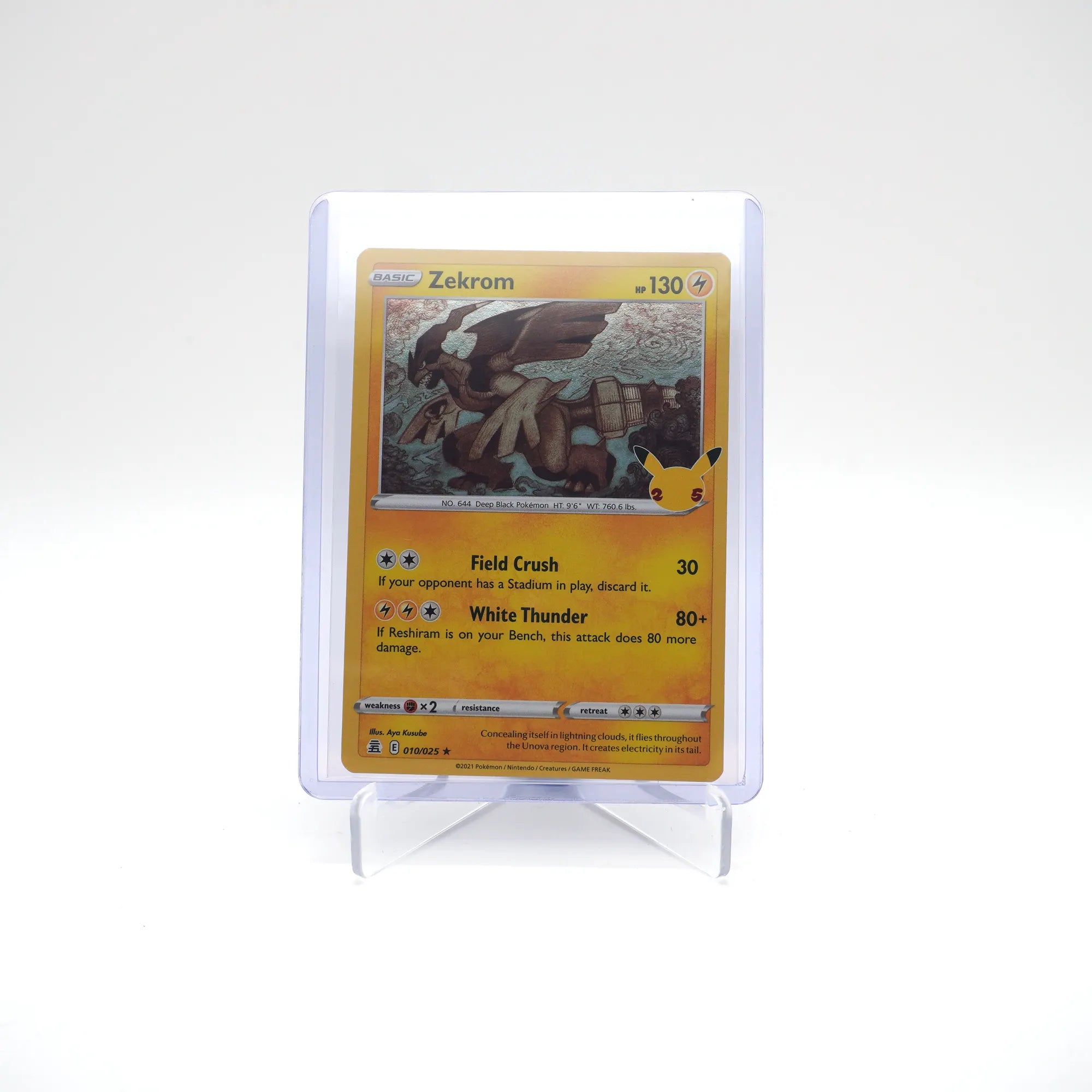 Pokemon 25th Anniversary Celebrations Zekrom 010/025 Holo (Card 7/10)