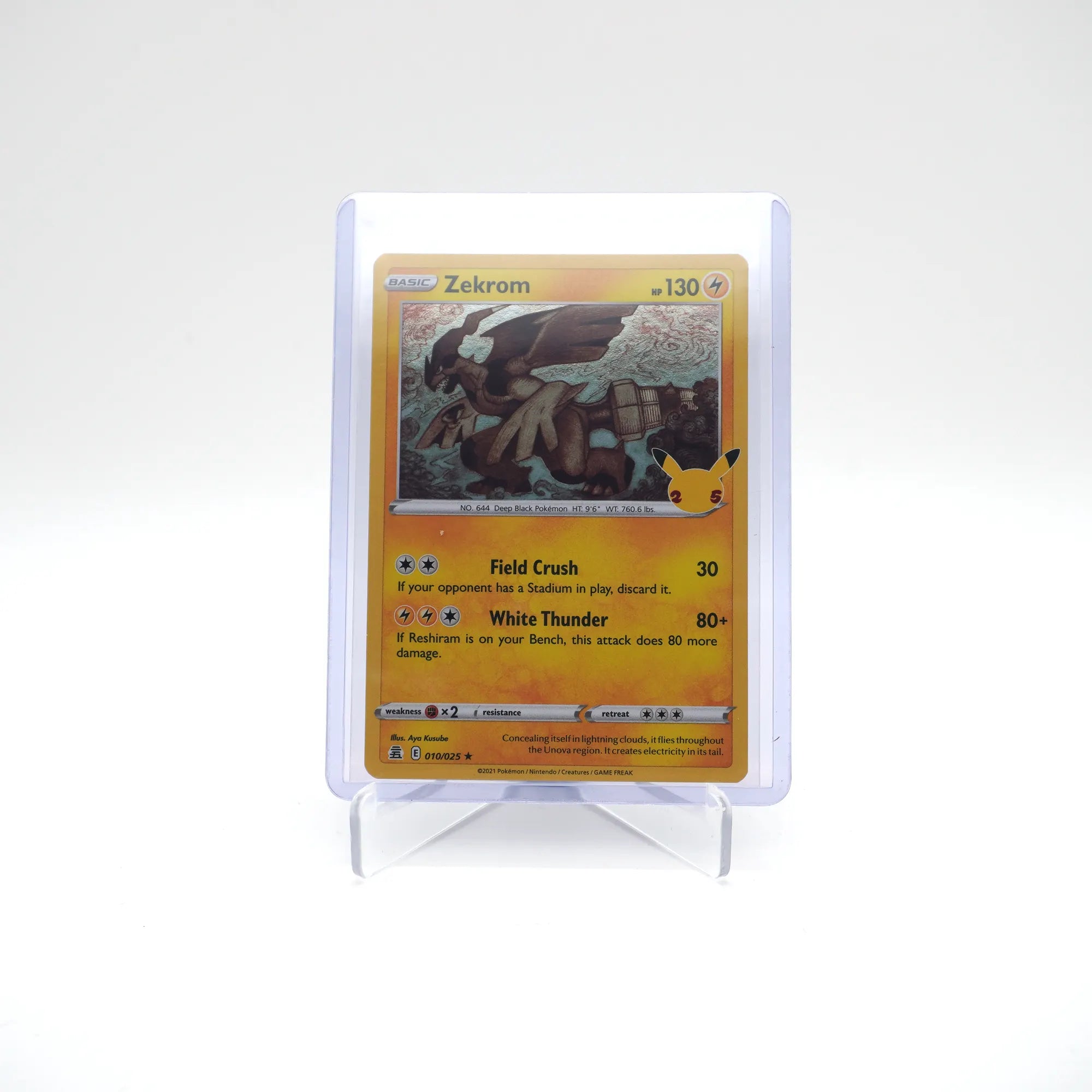 Pokemon 25th Anniversary Celebrations Zekrom 010/025 Holo (Card 8/10)