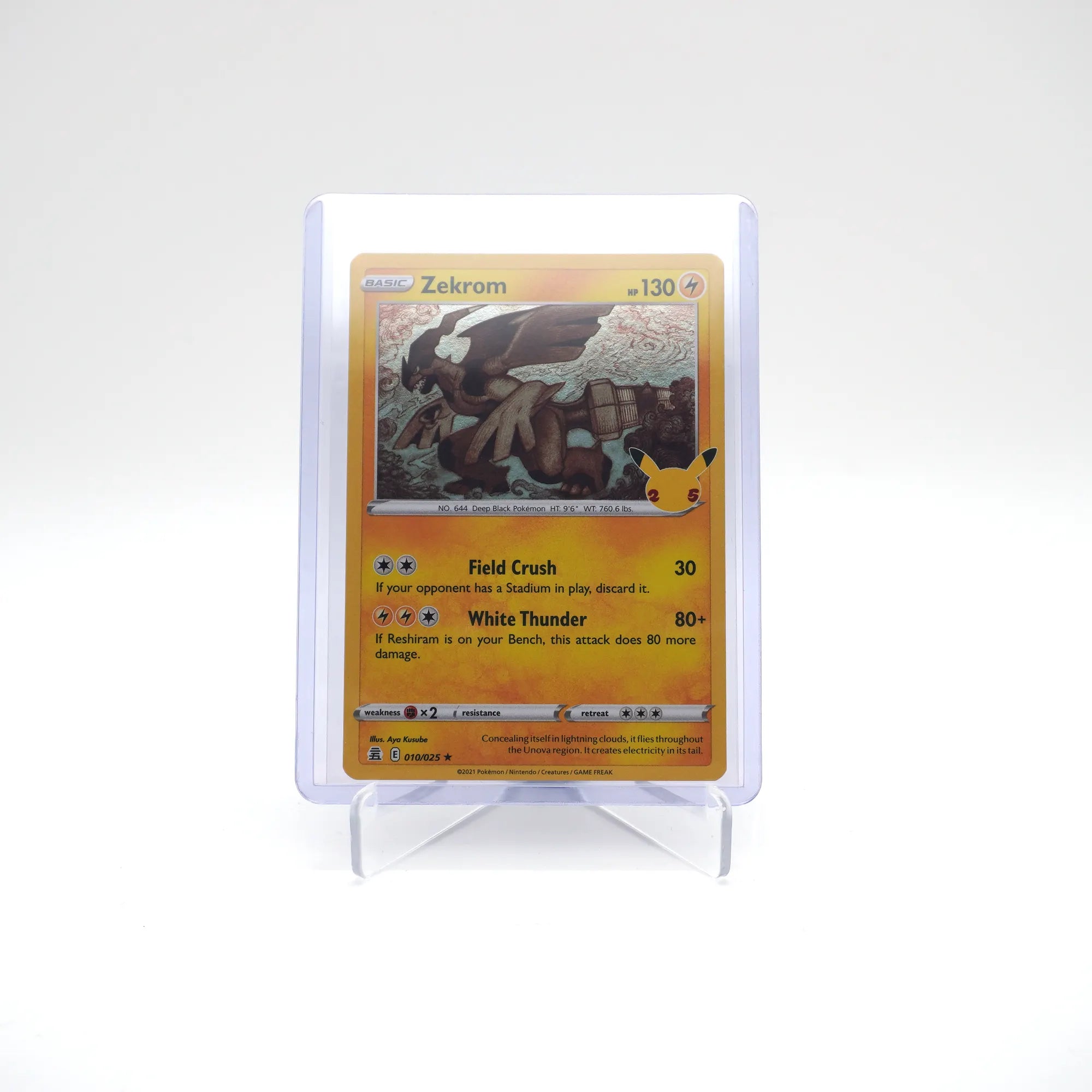 Pokemon 25th Anniversary Celebrations Zekrom 010/025 Holo (Card 9/10)