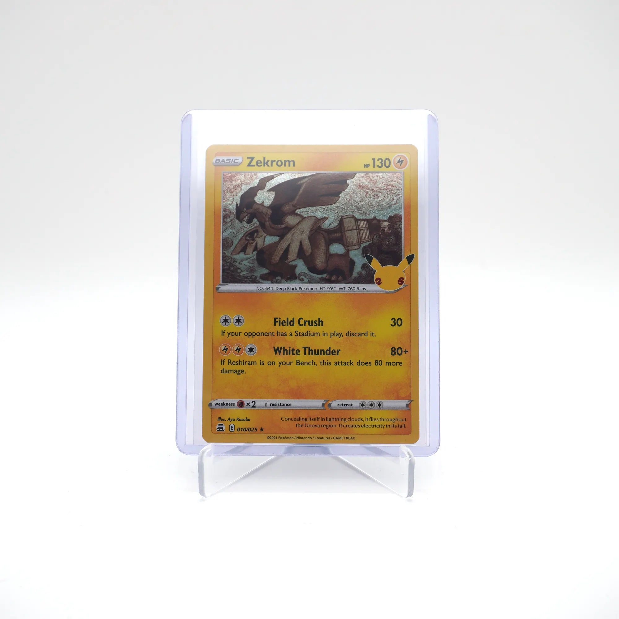 Pokemon 25th Anniversary Celebrations Zekrom 010/025 Holo (Card 10/10)