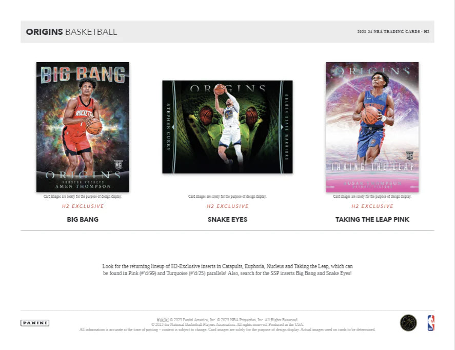 2023-24 Panini Origins Basketball H2