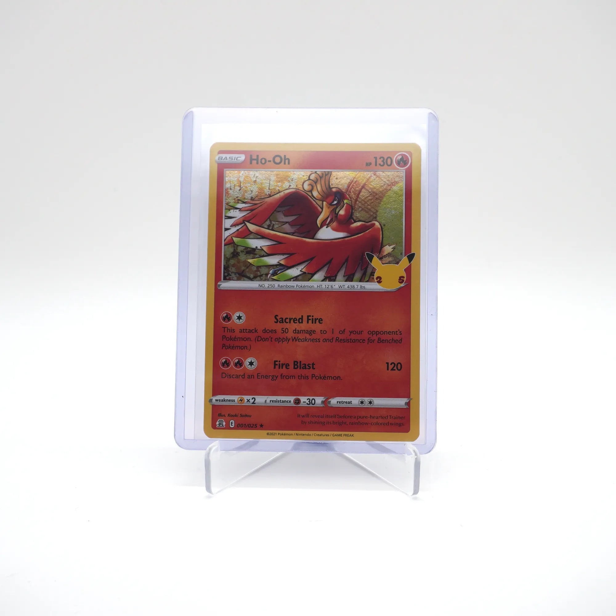 Ho-Oh 001/025 Pokemon Celebrations 25th Anniversary (Card 7/10)