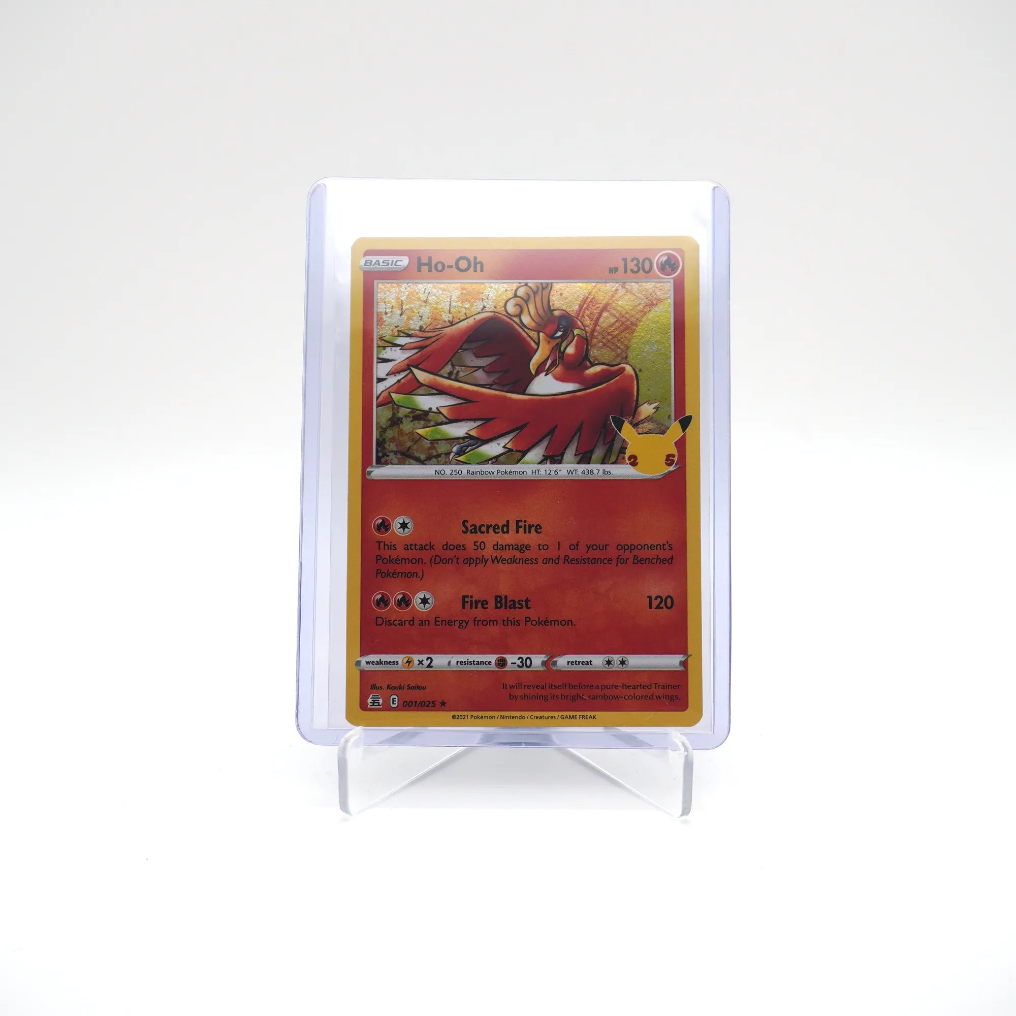 Ho-Oh 001/025 Pokemon Celebrations 25th Anniversary (Card 8/10)