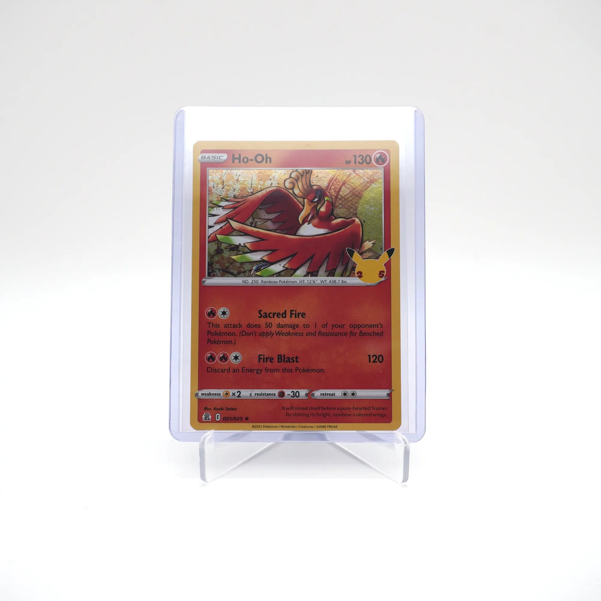 Ho-Oh 001/025 Pokemon Celebrations 25th Anniversary (Card 9/10)