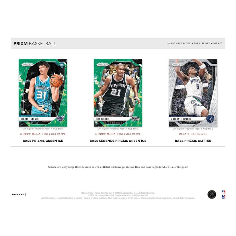 2024-25 Panini Prizm Basketball Hobby Mega Box