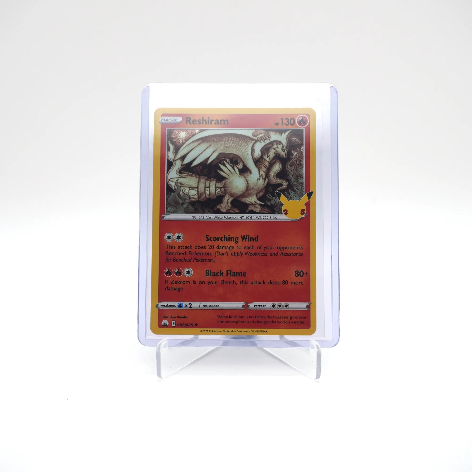 RESHIRAM 002/025 25TH CELEBRATIONS POKEMON (Card 2/10)
