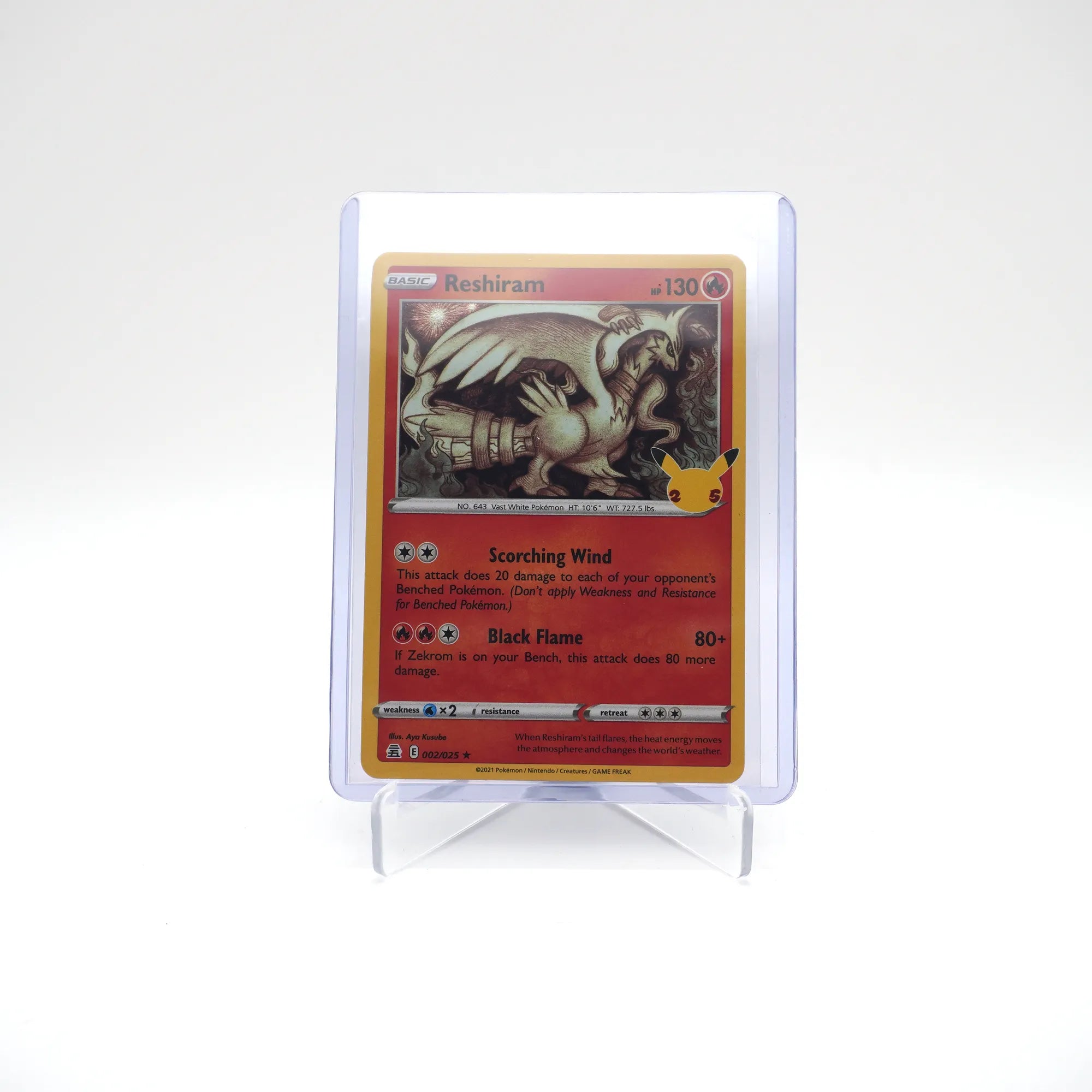 RESHIRAM 002/025 25TH CELEBRATIONS POKEMON (Card 3/10)