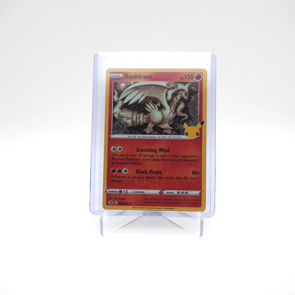 RESHIRAM 002/025 25TH CELEBRATIONS POKEMON (Card 7/10)