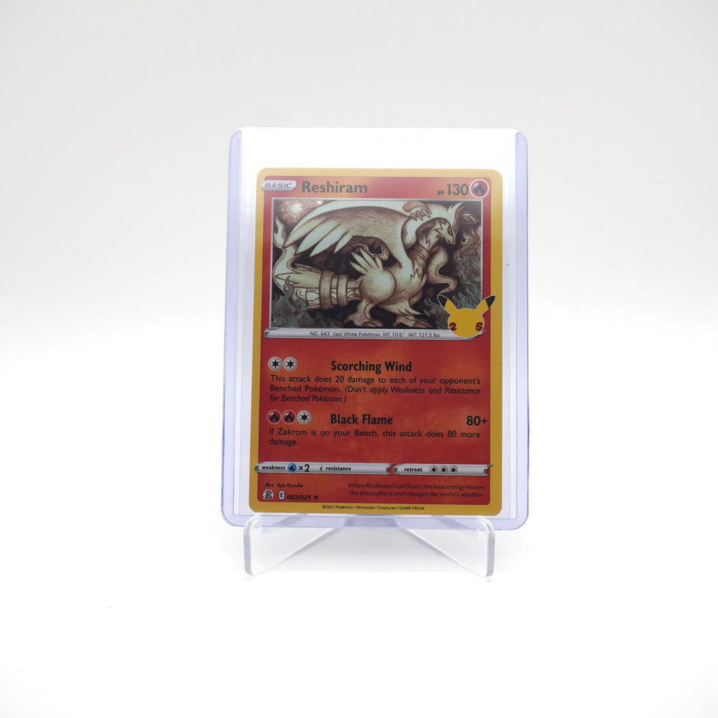 RESHIRAM 002/025 25TH CELEBRATIONS POKEMON (Card 9/10)