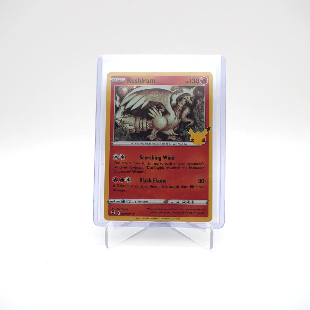 RESHIRAM 002/025 25TH CELEBRATIONS POKEMON (Card 10/10)