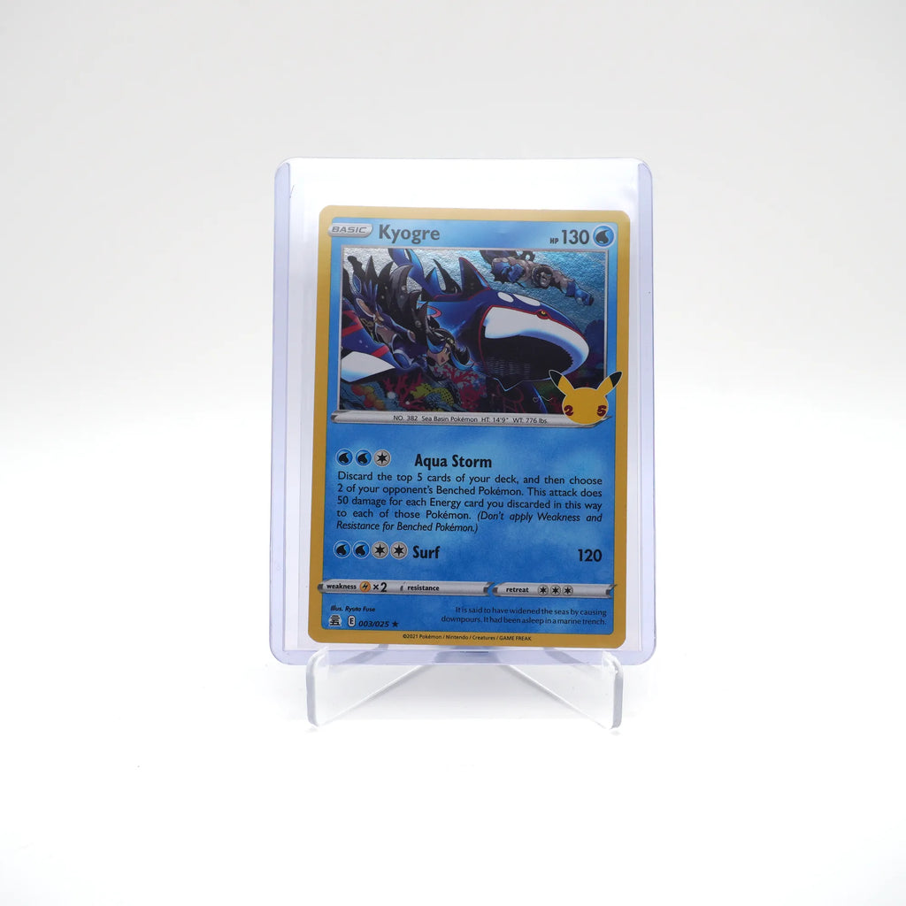 KYOGRE 003/025 25TH CELEBRATIONS POKEMON (Card 6/10)