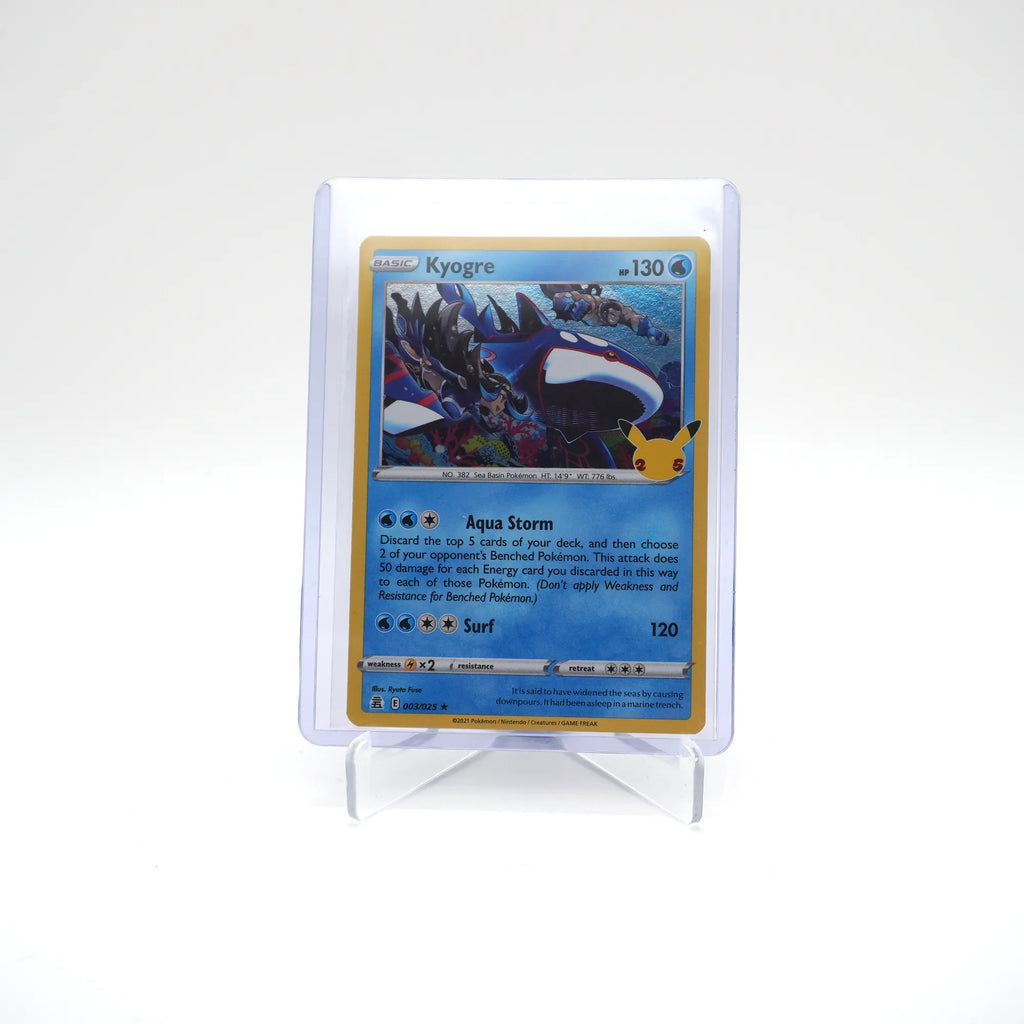KYOGRE 003/025 25TH CELEBRATIONS POKEMON (Card 8/10)