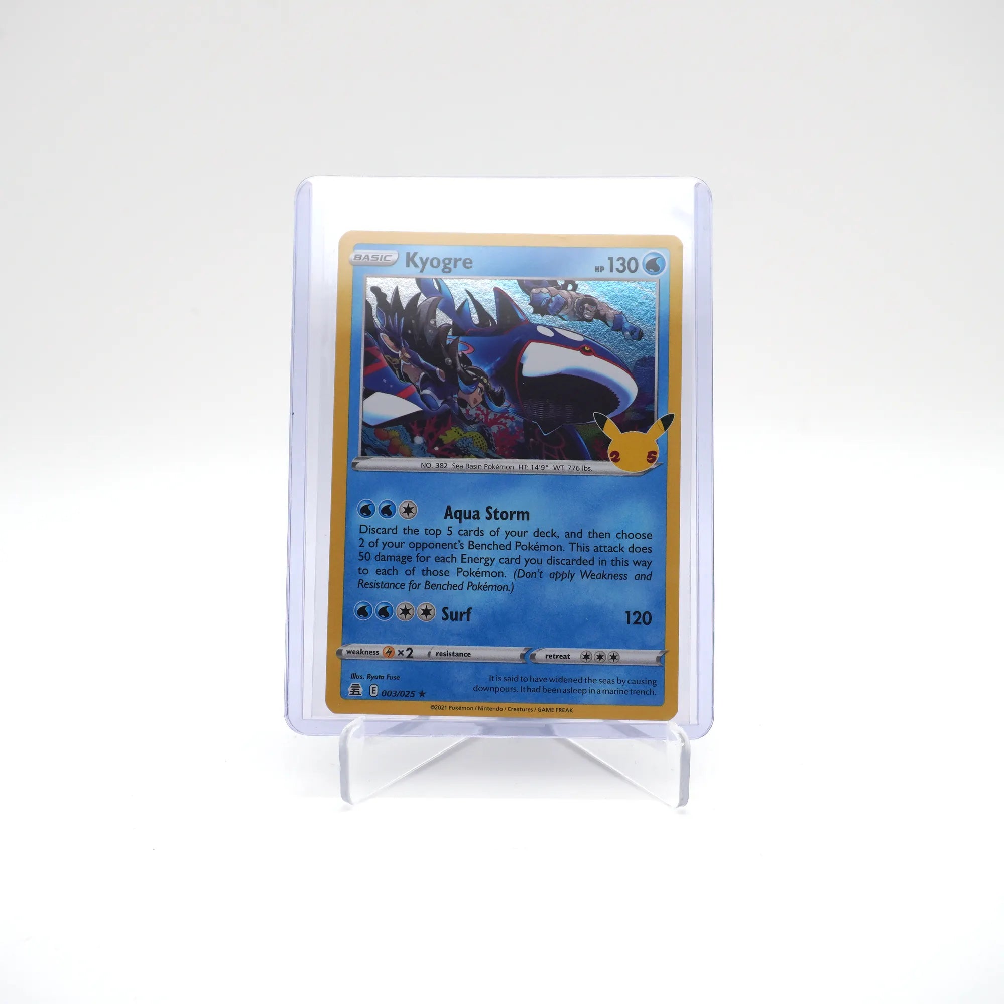 KYOGRE 003/025 25TH CELEBRATIONS POKEMON (Card 9/10)
