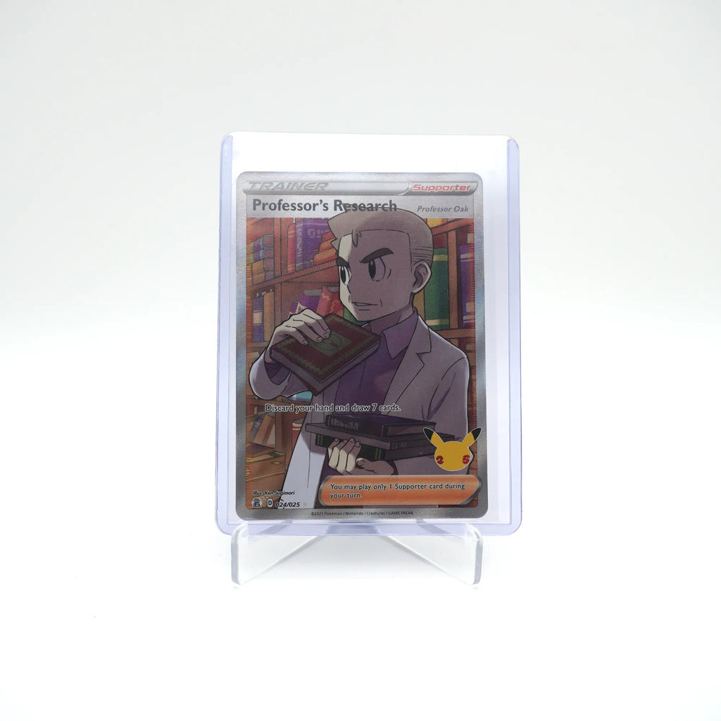 PROFESSOR'S RESEARCH OAK 024/025 FULL ART HOLO NM 25TH CELEBRATIONS (Card 2/4)