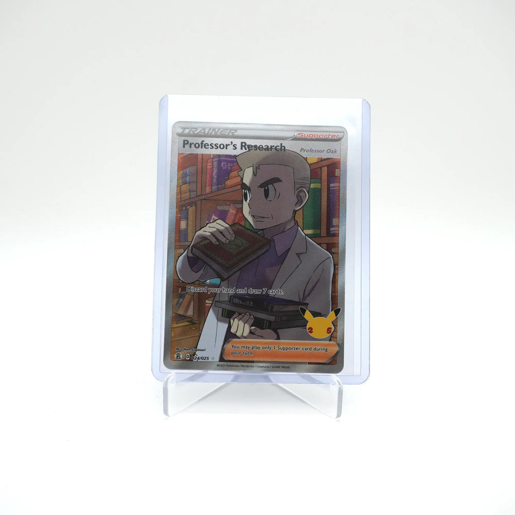 PROFESSOR'S RESEARCH OAK 024/025 FULL ART HOLO NM 25TH CELEBRATIONS (Card 4/4)