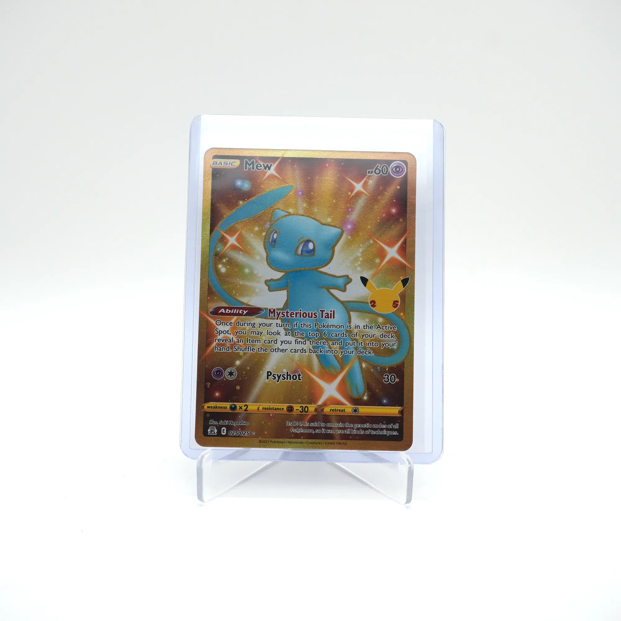 Mew 025/025 - Gold - Celebrations: 25th Anniversary (Card 1/1)