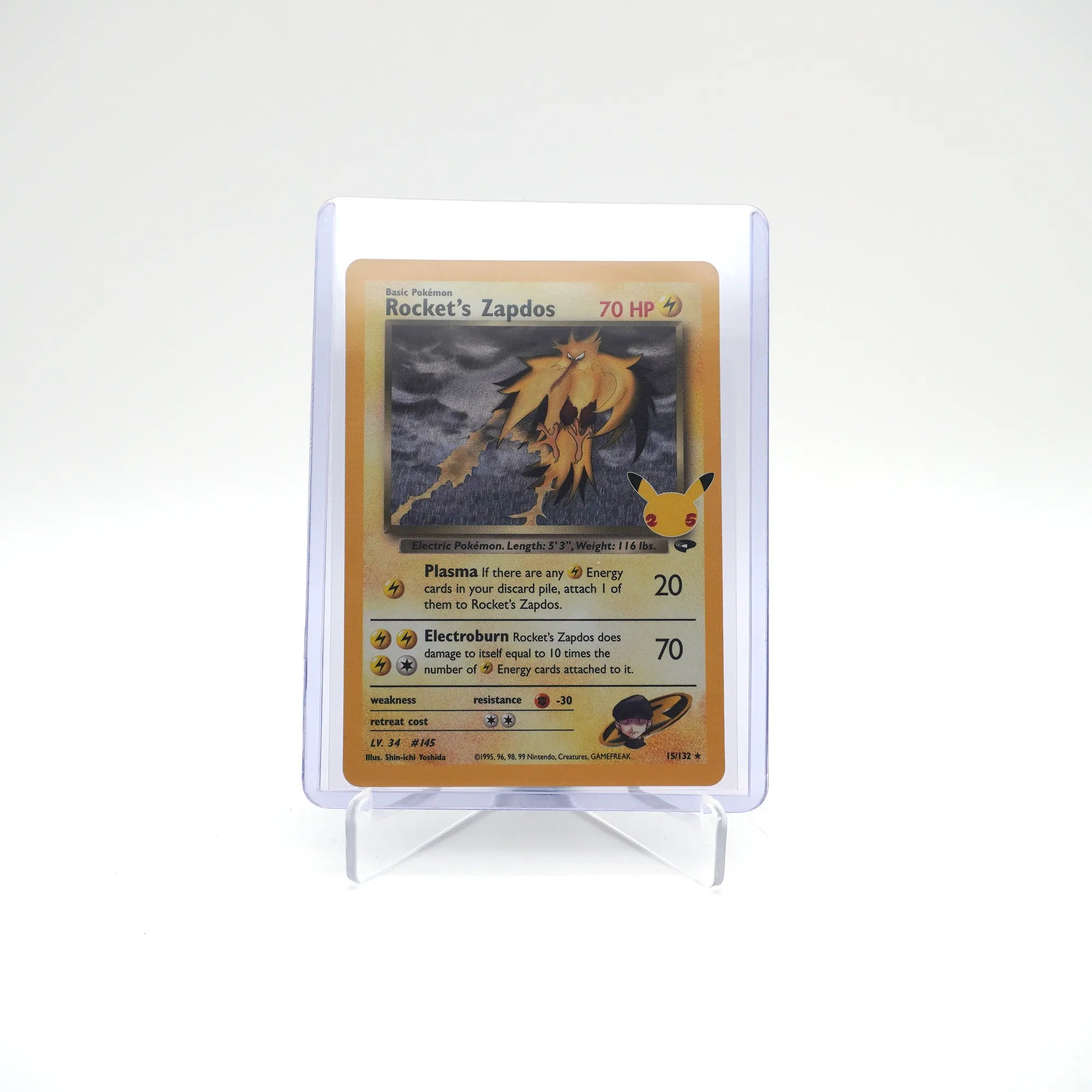 Pokemon - Rocket's Zapdos Holo - 15/132 - Celebrations 25th (Card 1/1)