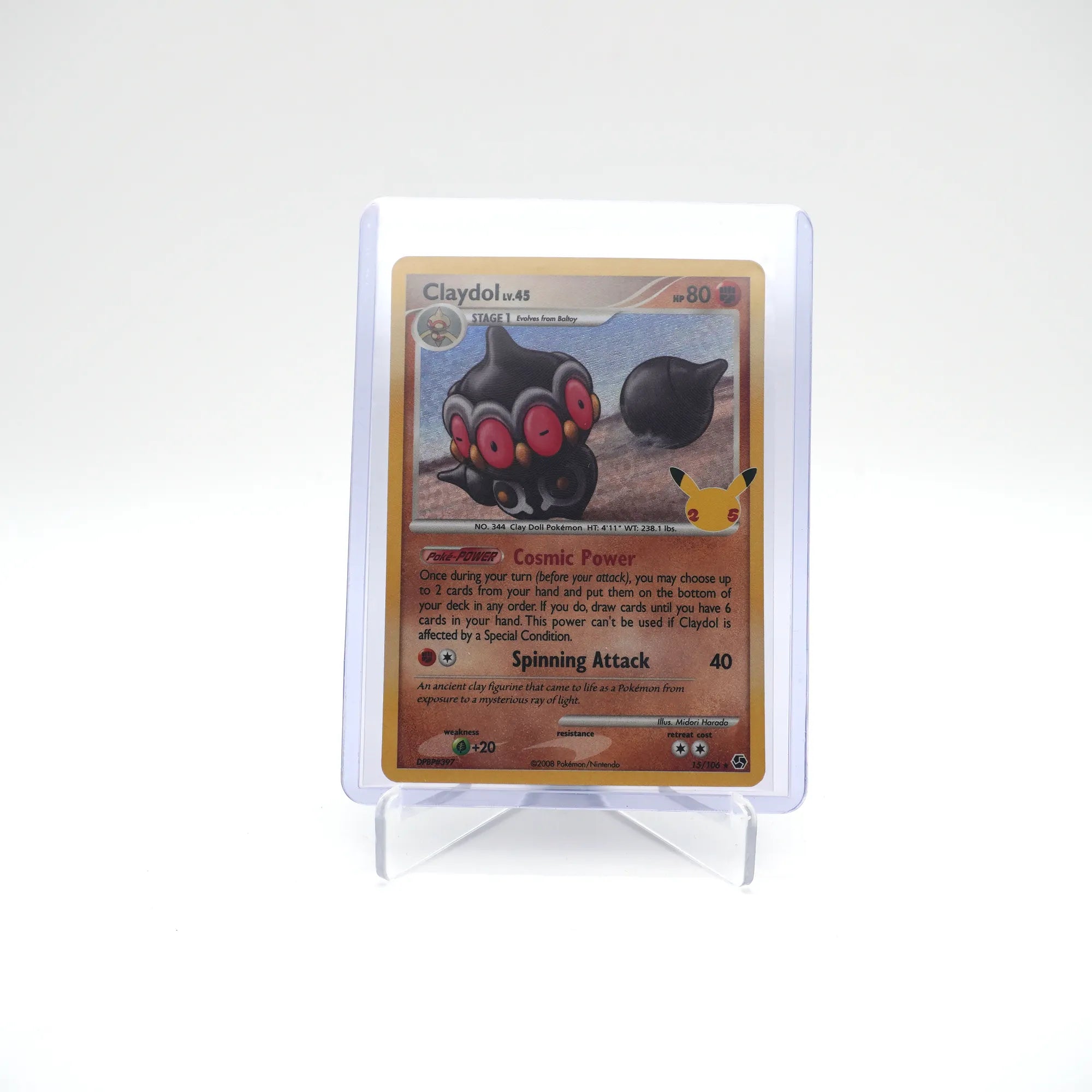 Claydol LV.45 15/106 - 25th Anniversary Celebrations (Card 1/5)
