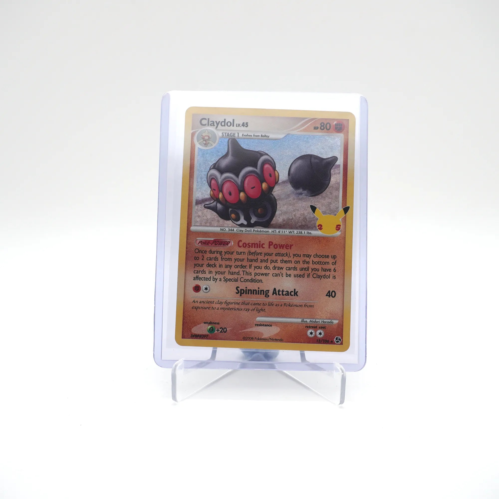 Claydol LV.45 15/106 - 25th Anniversary Celebrations (Card 2/5)