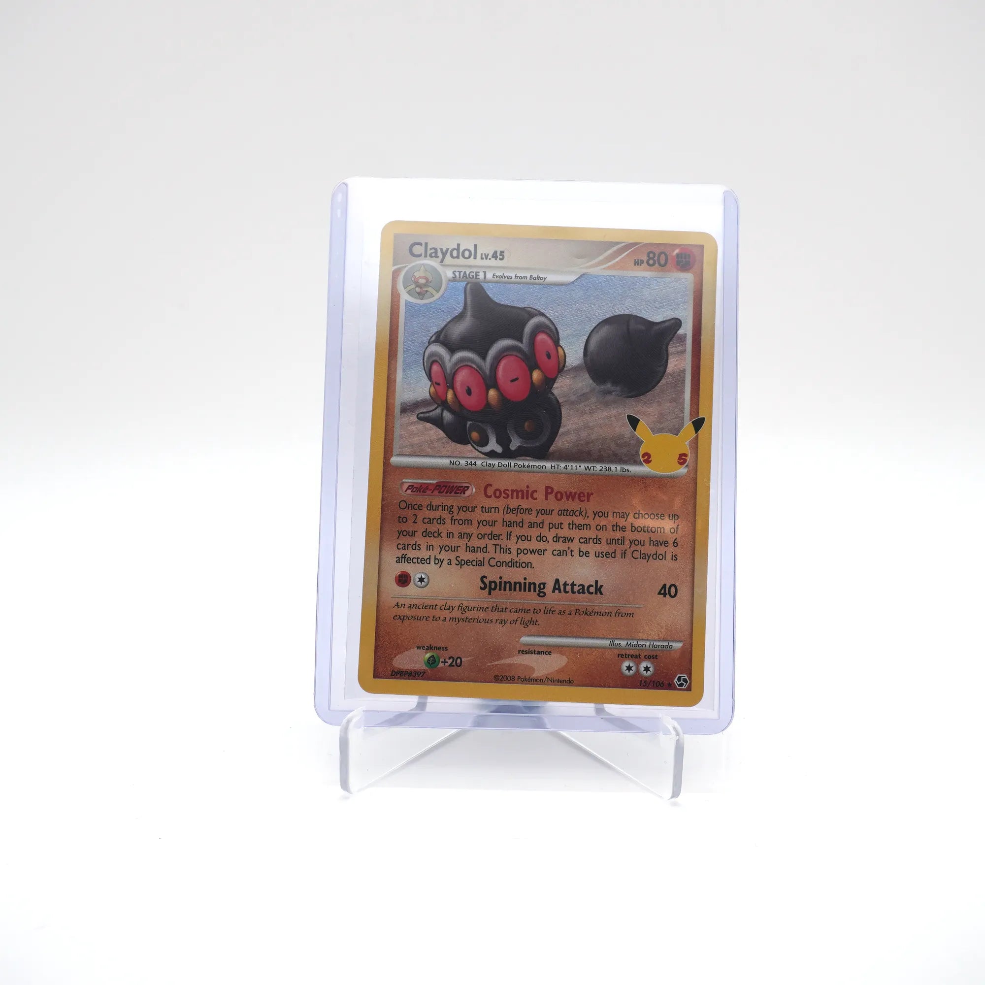Claydol LV.45 15/106 - 25th Anniversary Celebrations (Card 4/5)