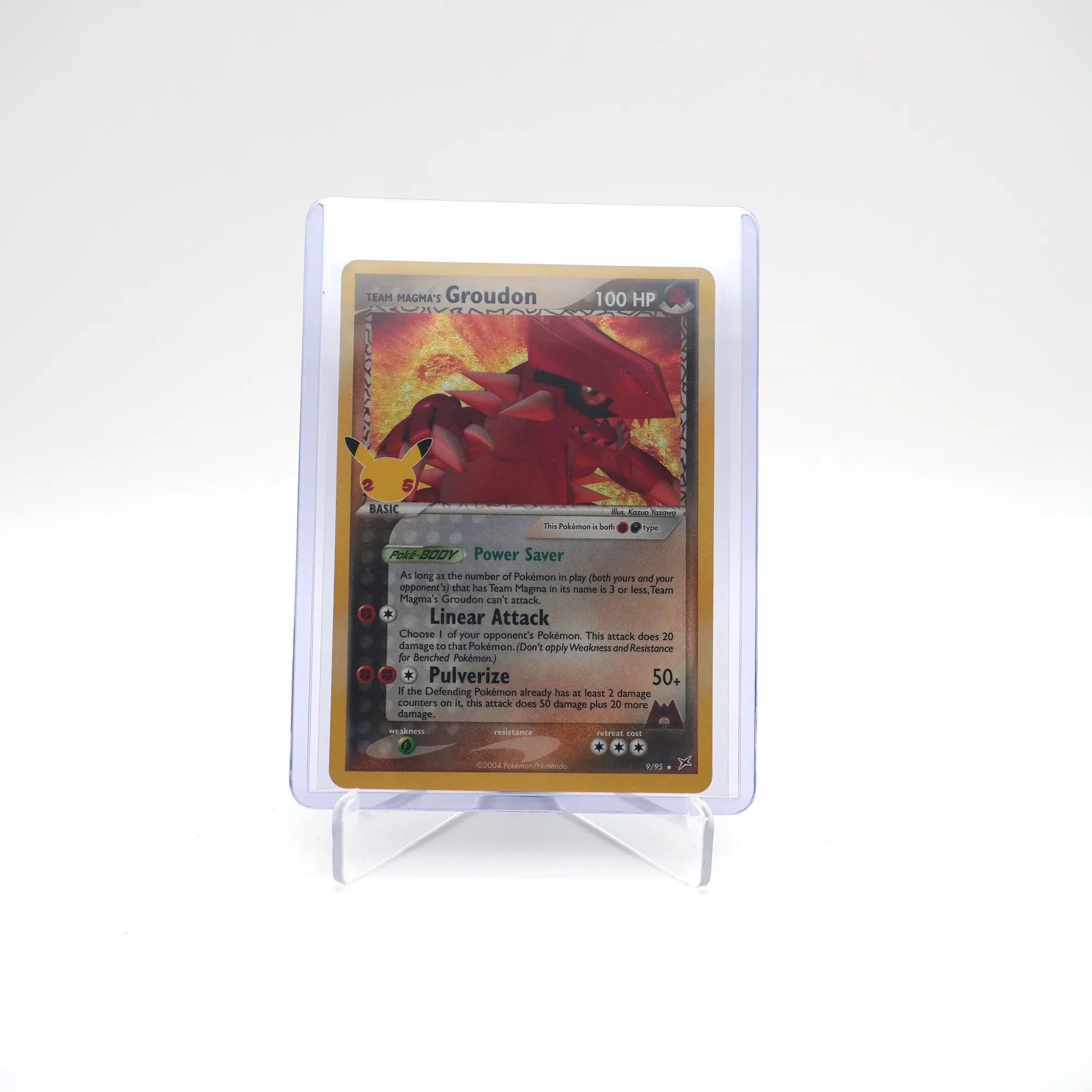 Pokémon TCG Team Magma's Groudon 9/95 Celebrations 25th Anniversary Edition (Card 5/6)