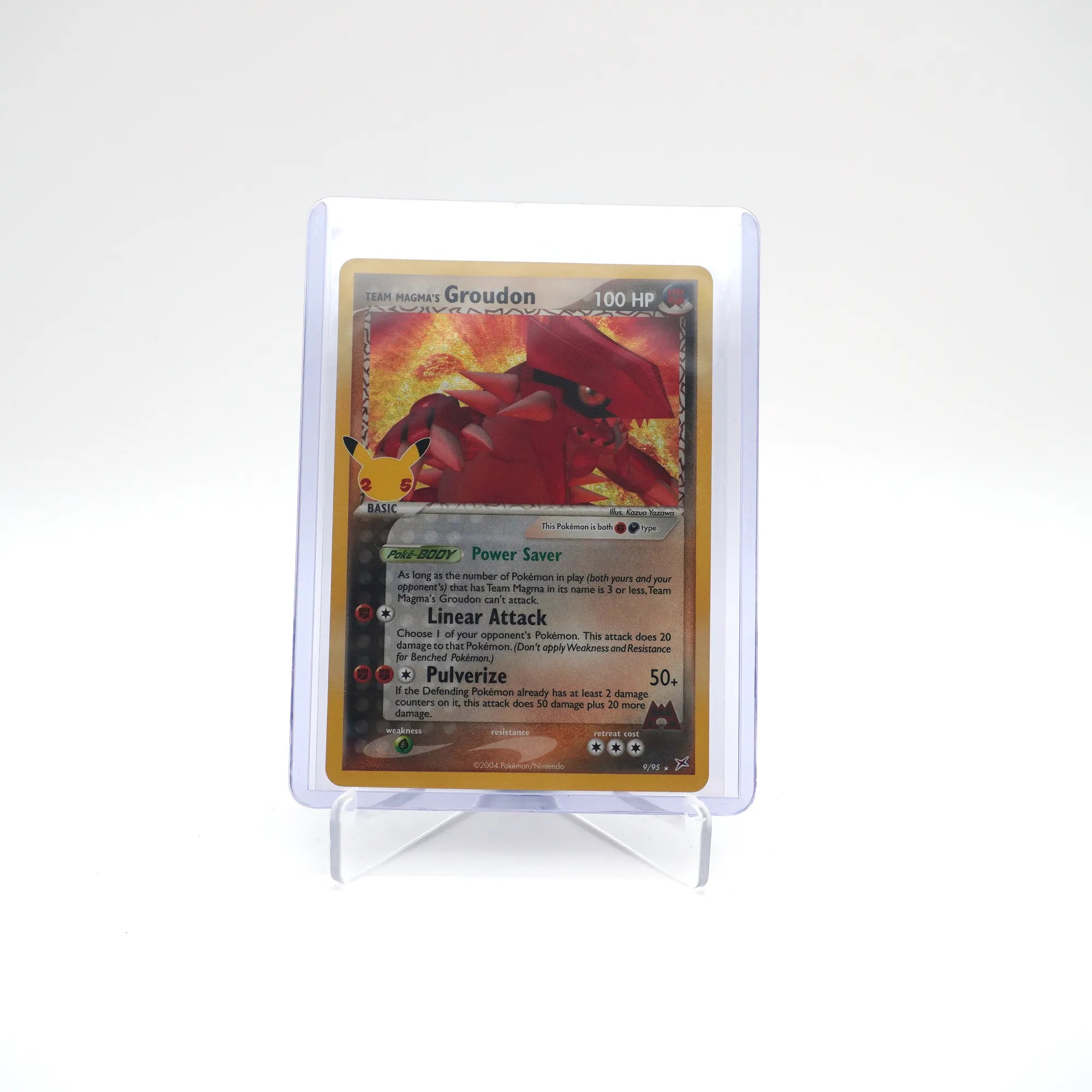 Pokémon TCG Team Magma's Groudon 9/95 Celebrations 25th Anniversary Edition (Card 6/6)