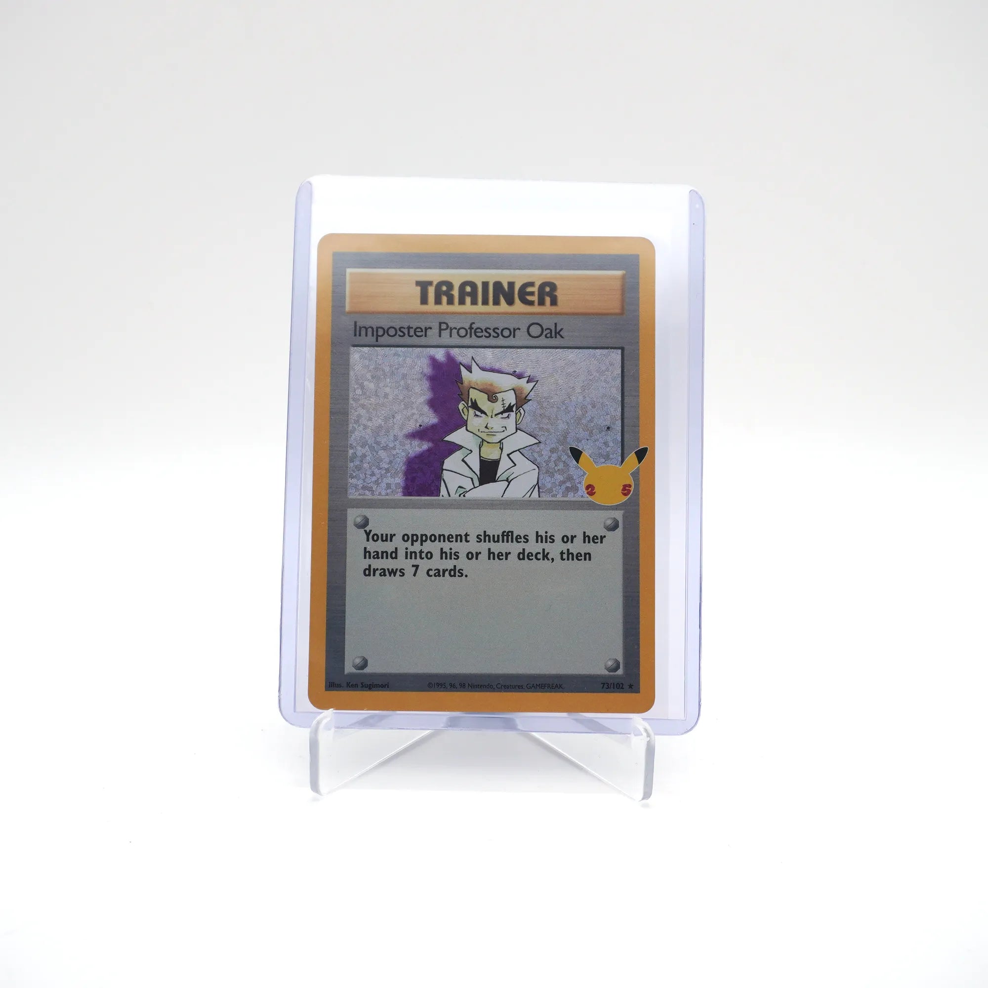 IMPOSTER PROFESSOR OAK 73/102 25TH CELEBRATIONS POKEMON (Card 1/2)