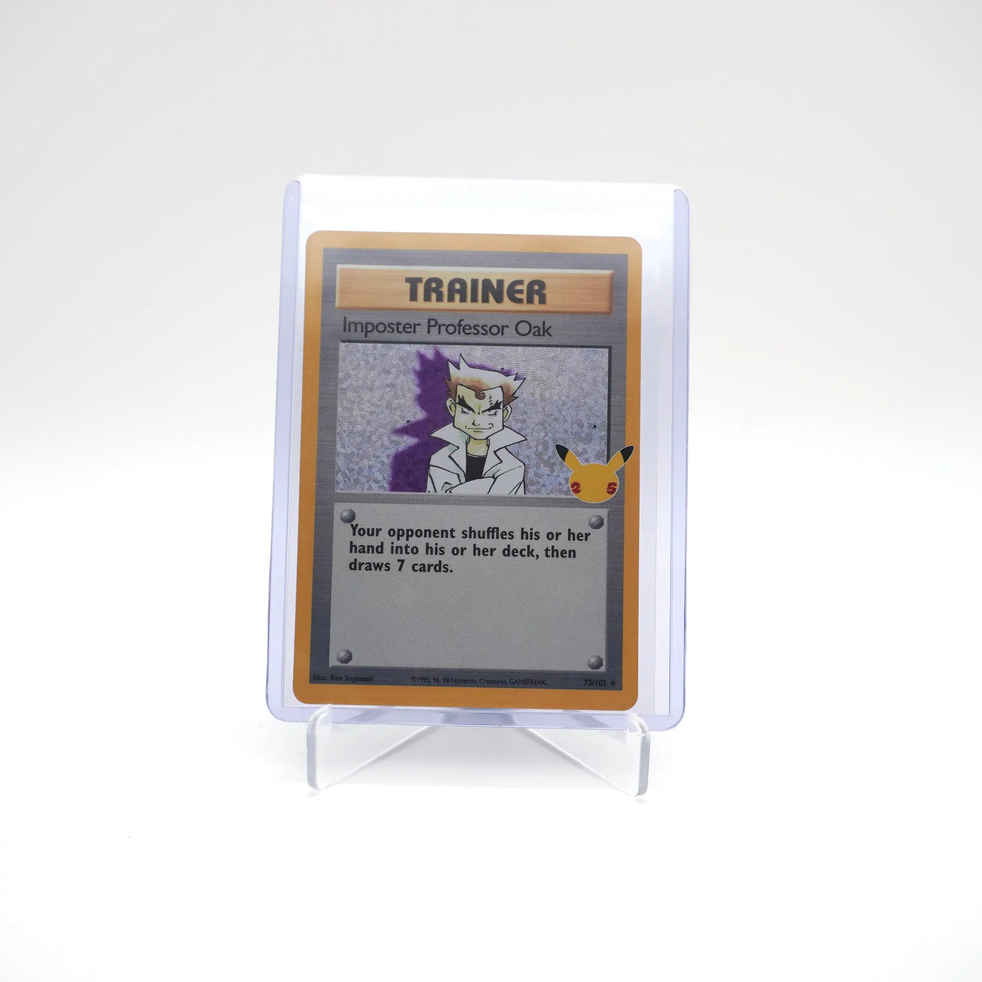 IMPOSTER PROFESSOR OAK 73/102 25TH CELEBRATIONS POKEMON (Card 2/2)