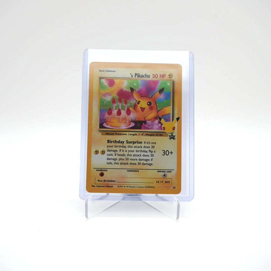 Celebrations Birthday Pikachu #24 Pokemon TCG 25th Anniversary (Card 7/9)