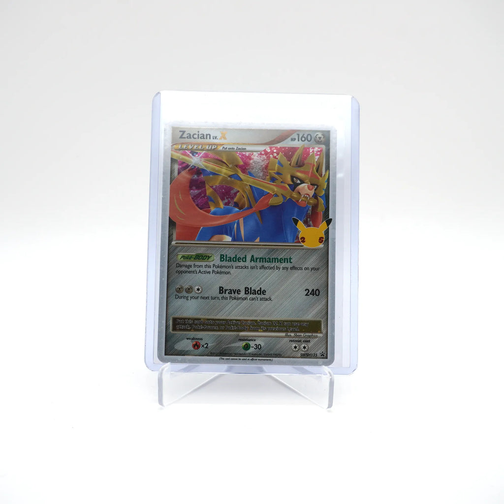 Zacian LV.X 25th Anniv SWSH135 Black Star Promo Holo (Card 2/2)