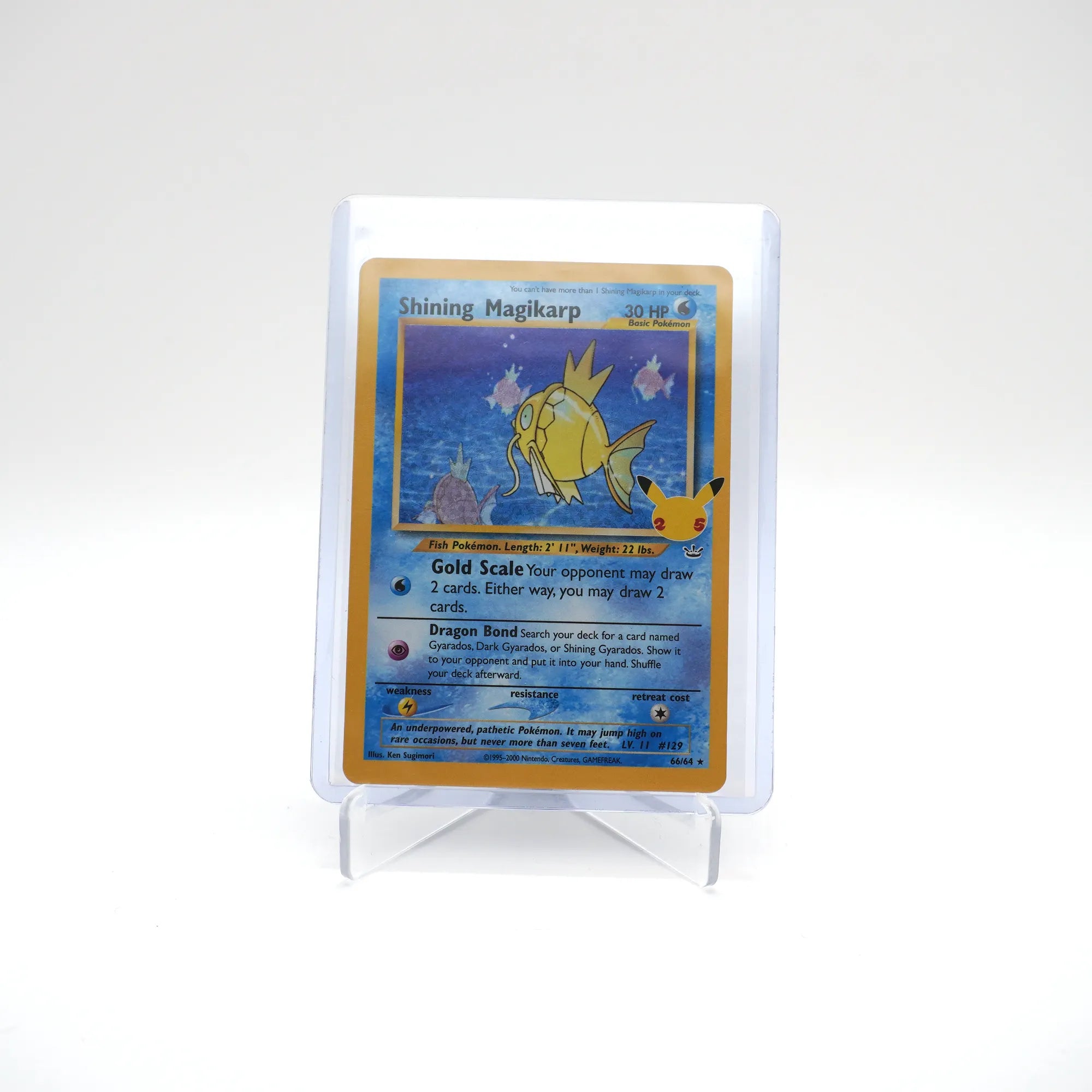 Pokémon TCG Shining Magikarp Card 66/64 Celebrations 25th Anniversary Edition (Card 1/2)