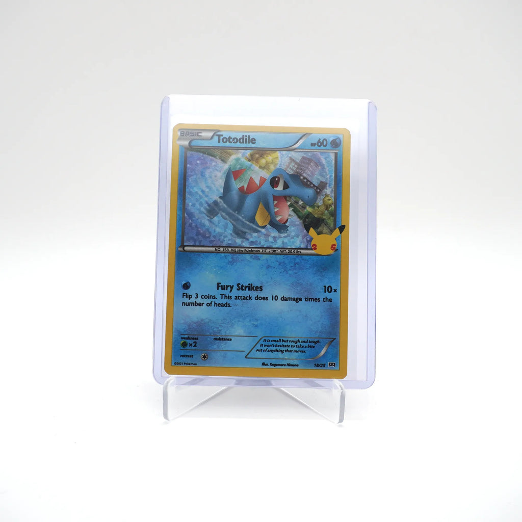 Totodile 18/25 2021 McDonald's 25th Anniversary Promo Pokemon Card (Card 1/1)