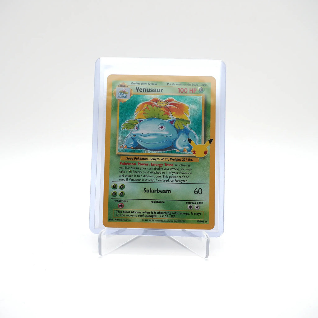 Pokémon TCG Venusaur Holo Rare Card 15/102 Celebrations 25th Anniversary (Card 1/3)