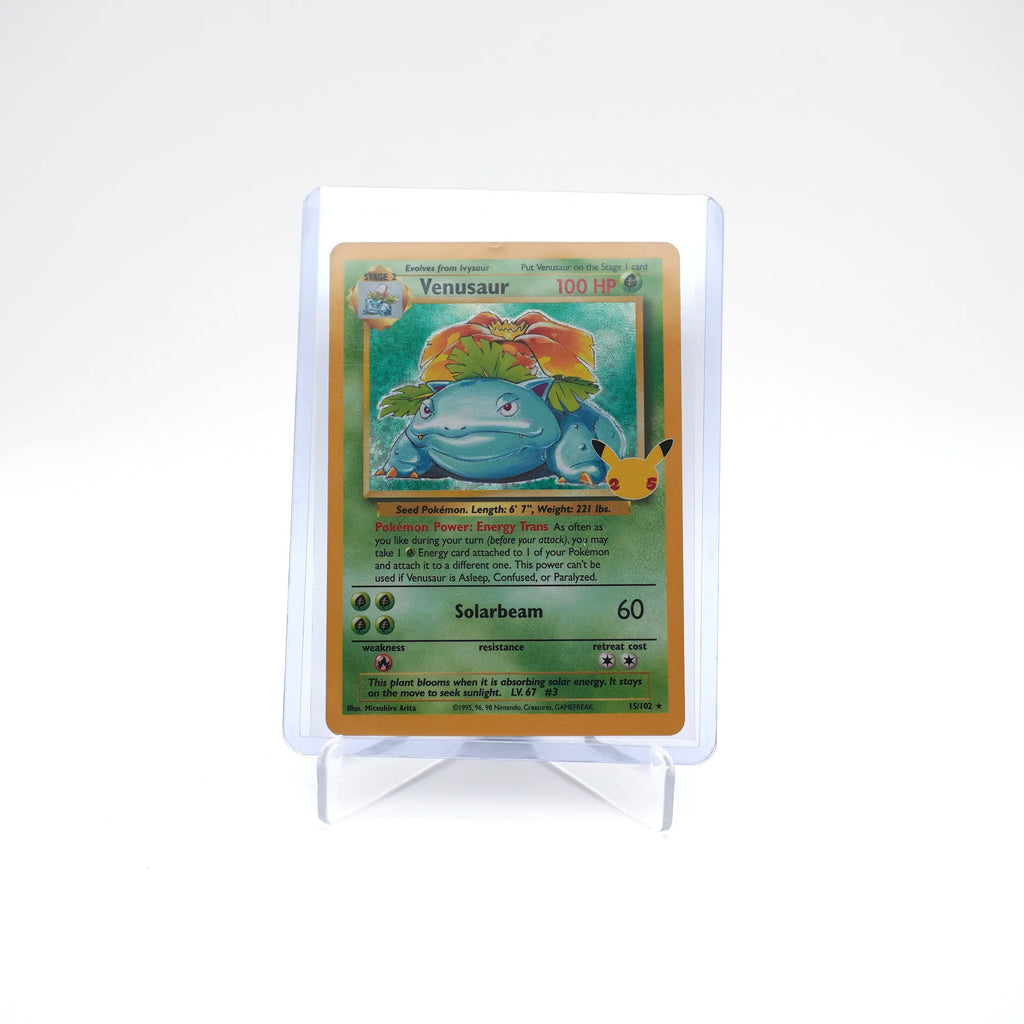 Pokémon TCG Venusaur Holo Rare Card 15/102 Celebrations 25th Anniversary (Card 2/3)
