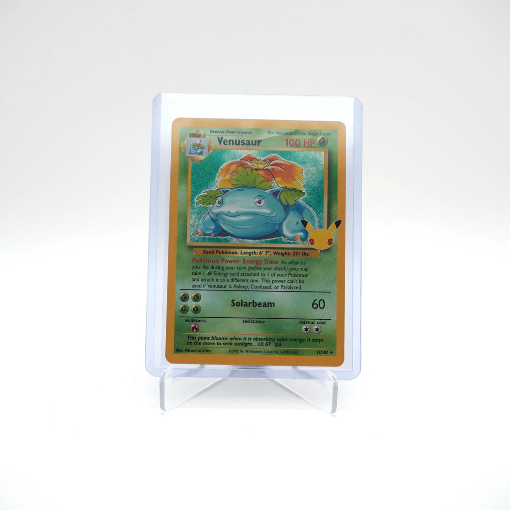 Pokémon TCG Venusaur Holo Rare Card 15/102 Celebrations 25th Anniversary (Card 3/3)