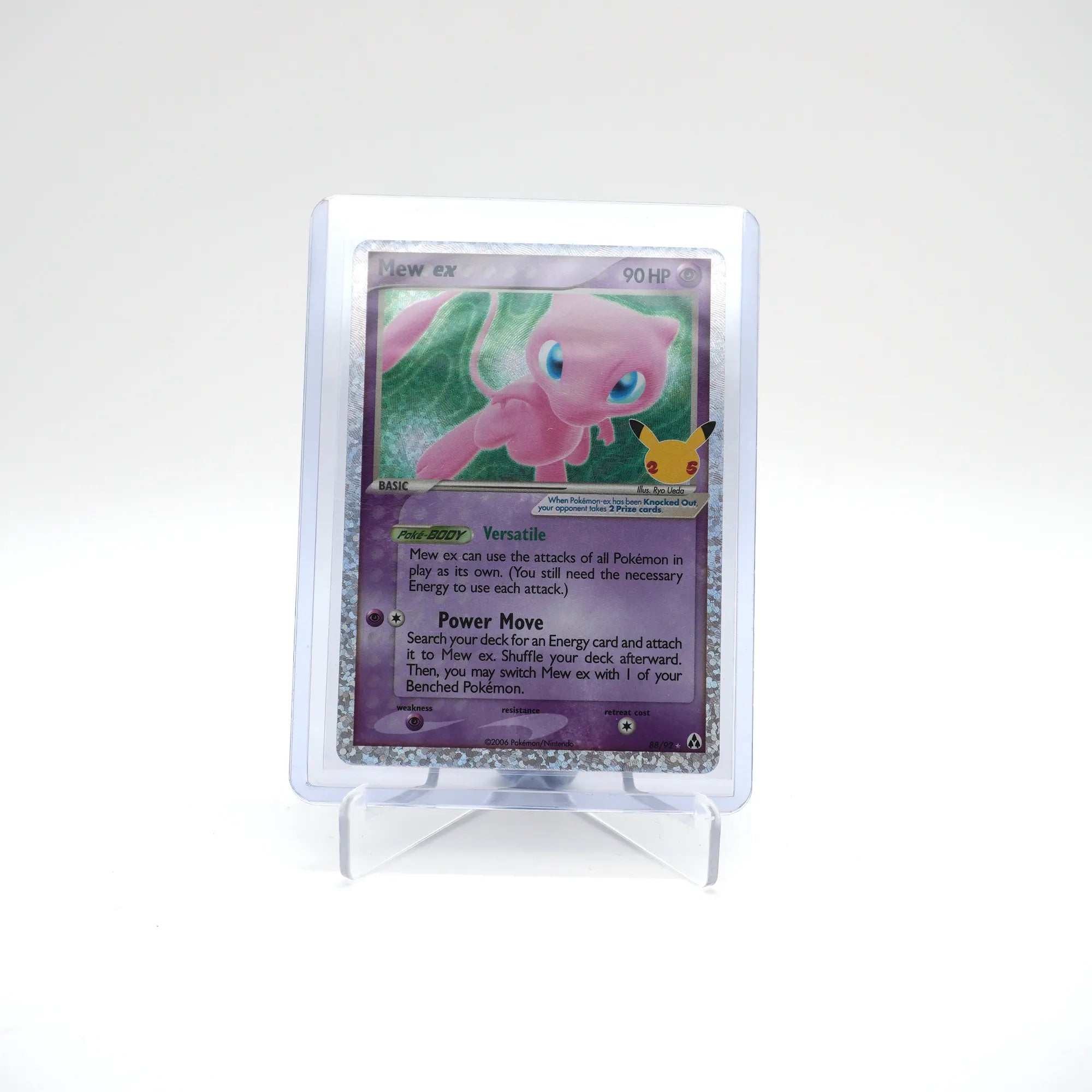 Mew ex 88/92 - Celebrations 25th Anniversary Holo Rare Pokemon TCG (Card 1/3)