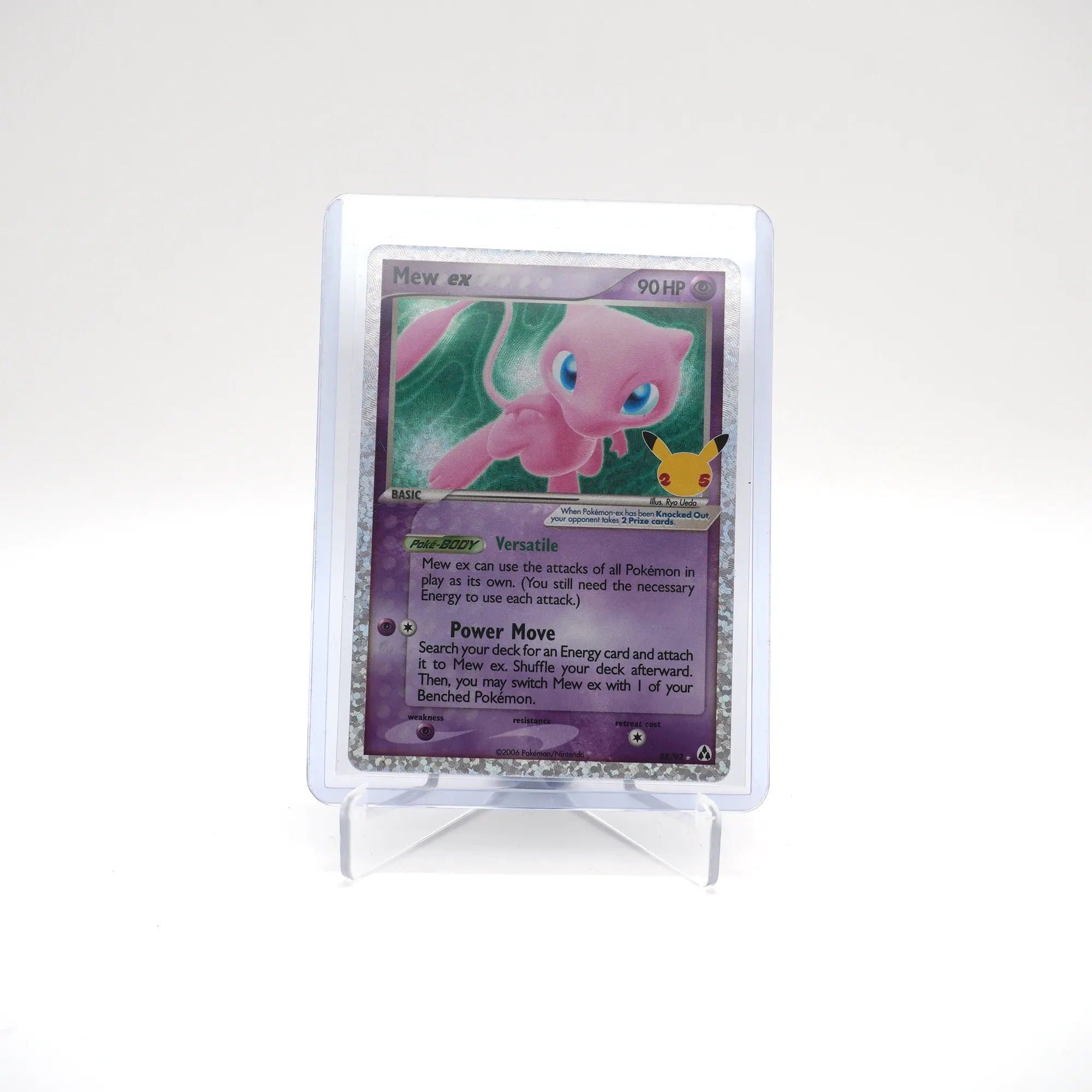 Mew ex 88/92 - Celebrations 25th Anniversary Holo Rare Pokemon TCG (Card 2/3)