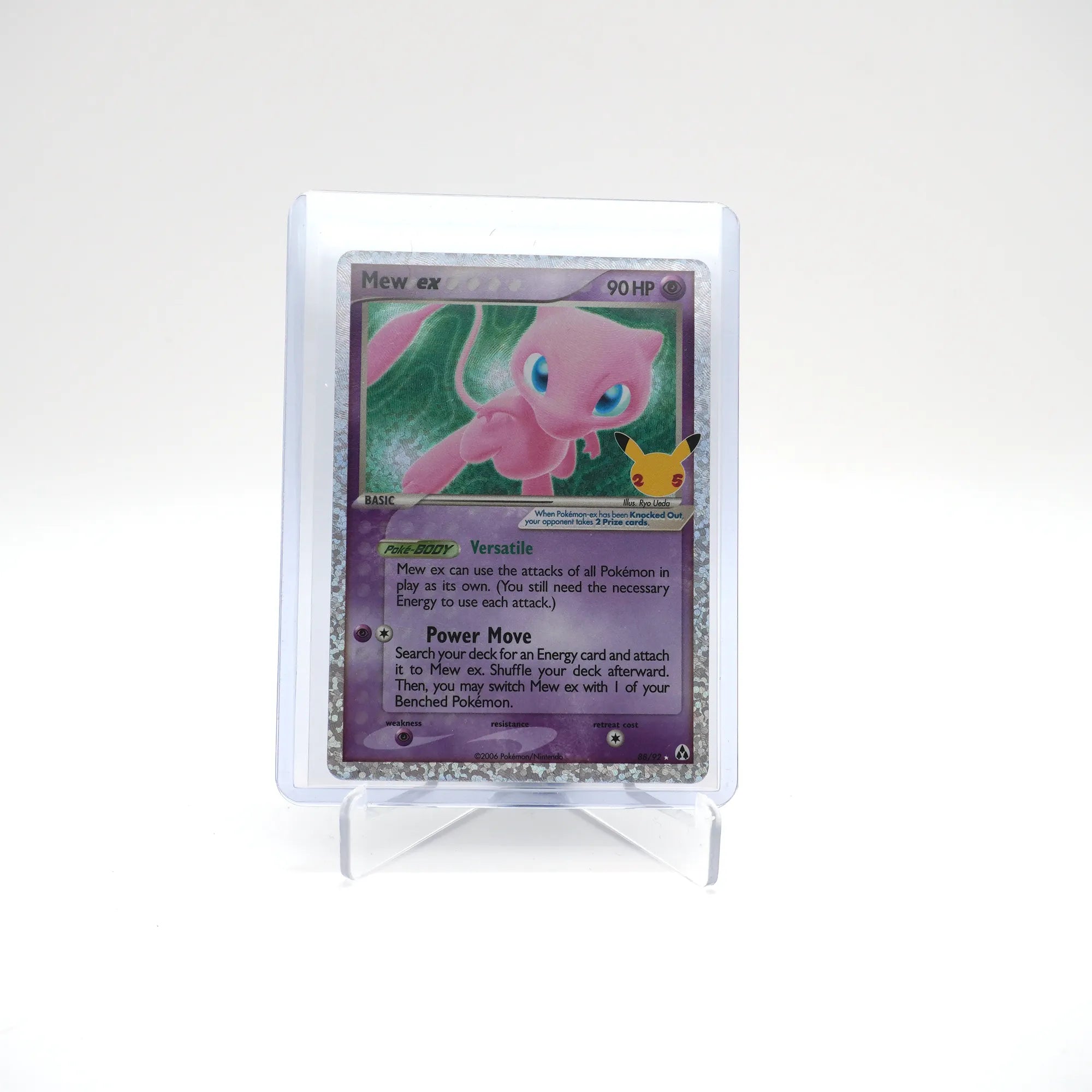 Mew ex 88/92 - Celebrations 25th Anniversary Holo Rare Pokemon TCG (Card 3/3)