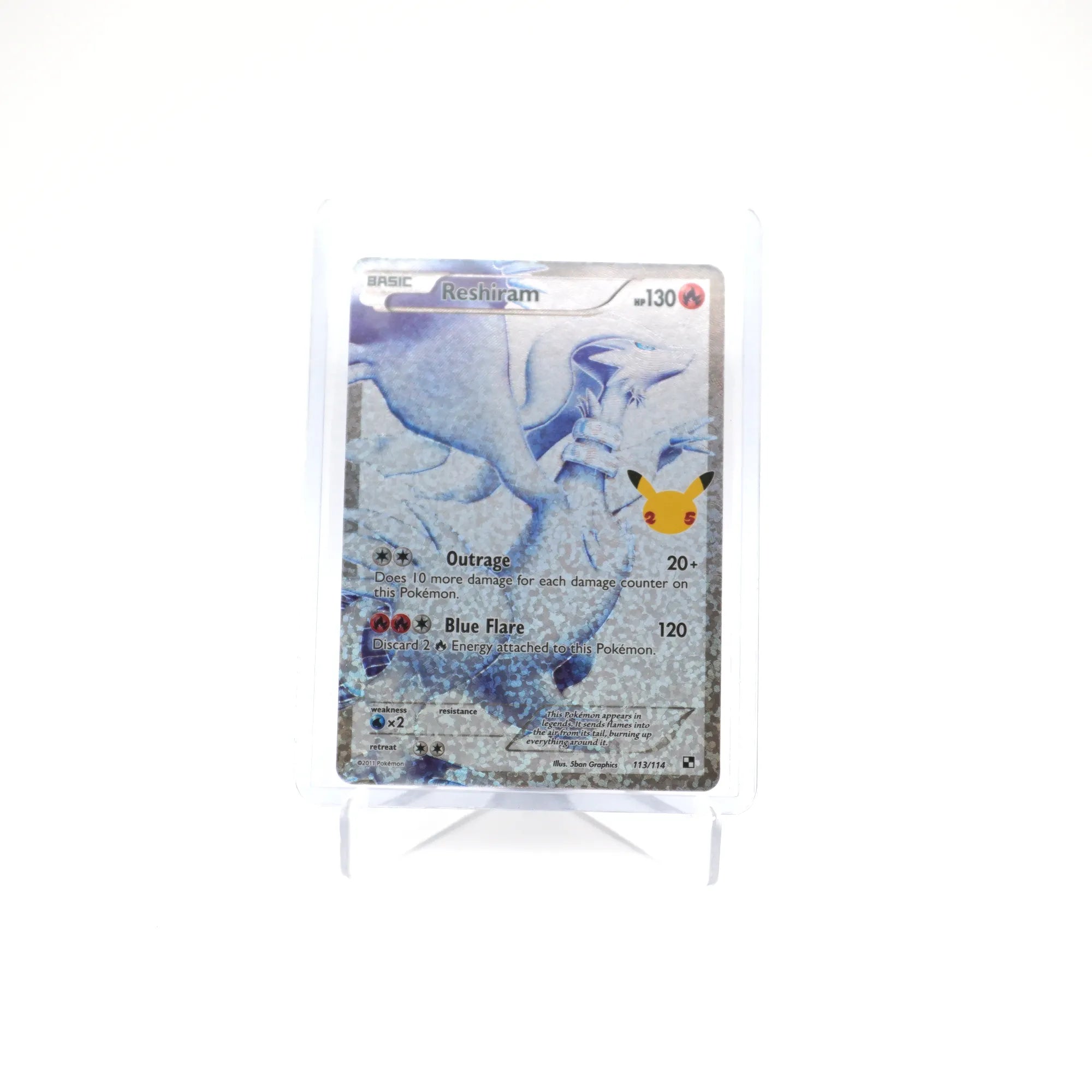 Reshiram – #113/114 Classic Full Art Holofoil • Celebrations 25th English • (Card 2/2)