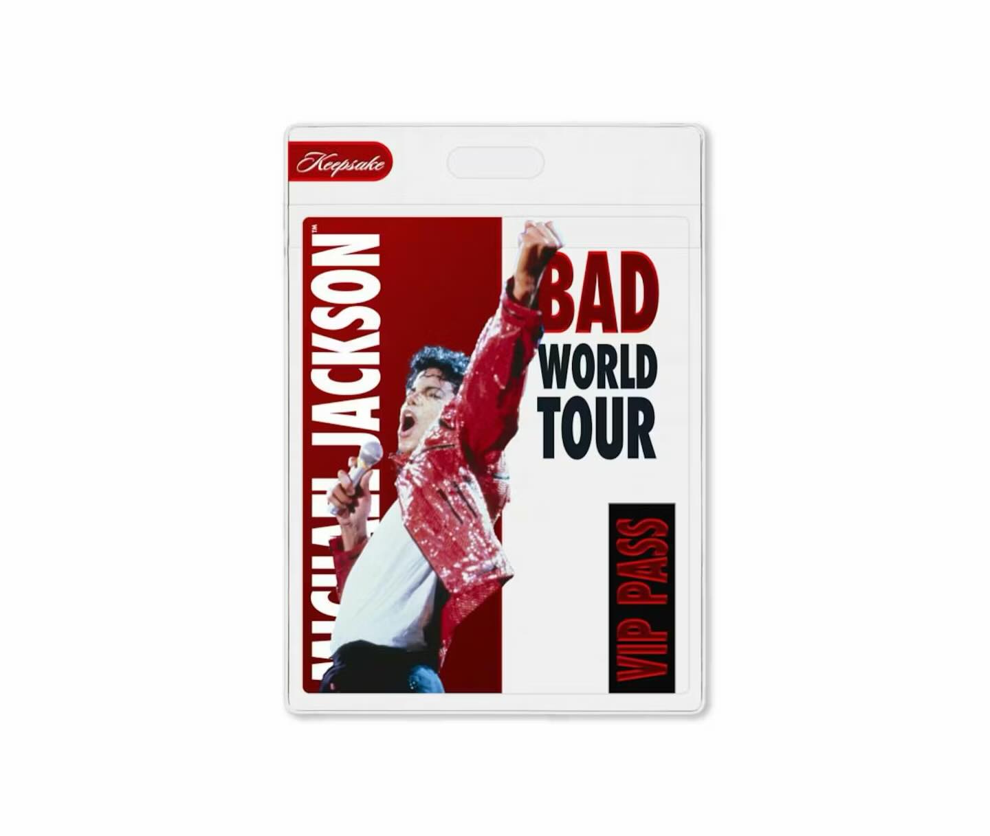 MICHAEL JACKSON BAD WORLD TOUR KEEPSAKE PREMIERE COLLECTION HOBBY BOX