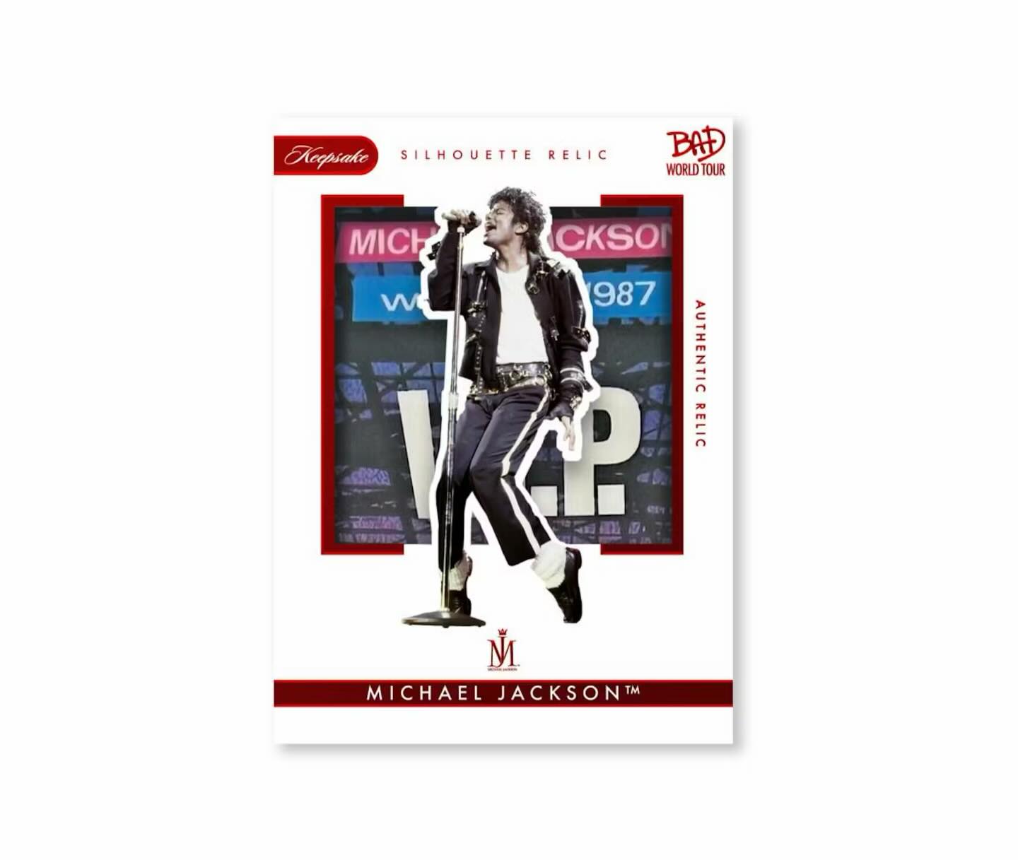 MICHAEL JACKSON BAD WORLD TOUR KEEPSAKE PREMIERE COLLECTION HOBBY BOX