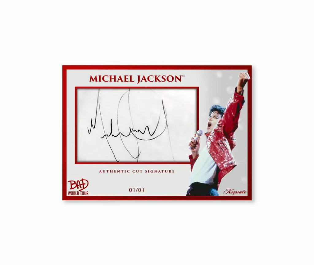 MICHAEL JACKSON BAD WORLD TOUR KEEPSAKE PREMIERE COLLECTION HOBBY BOX