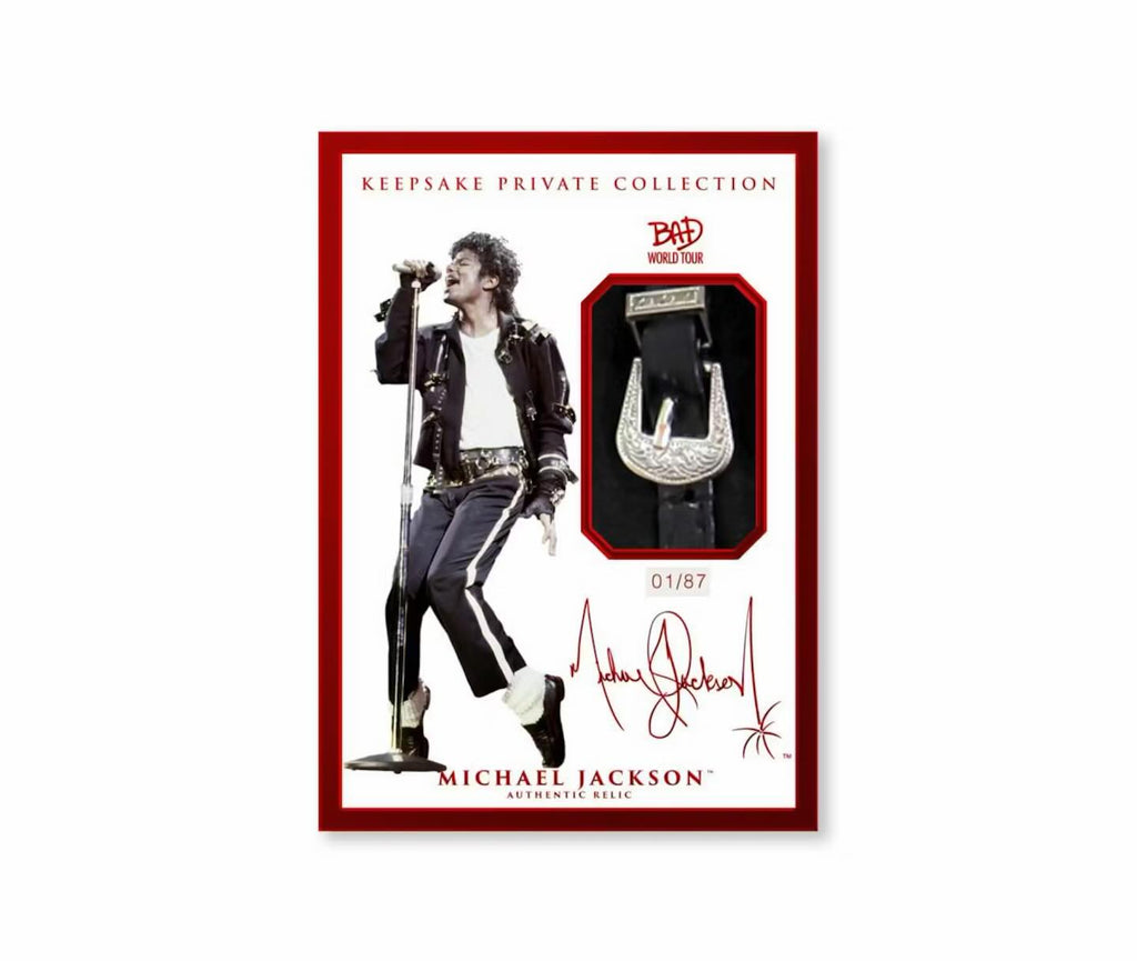 MICHAEL JACKSON BAD WORLD TOUR KEEPSAKE PREMIERE COLLECTION HOBBY BOX
