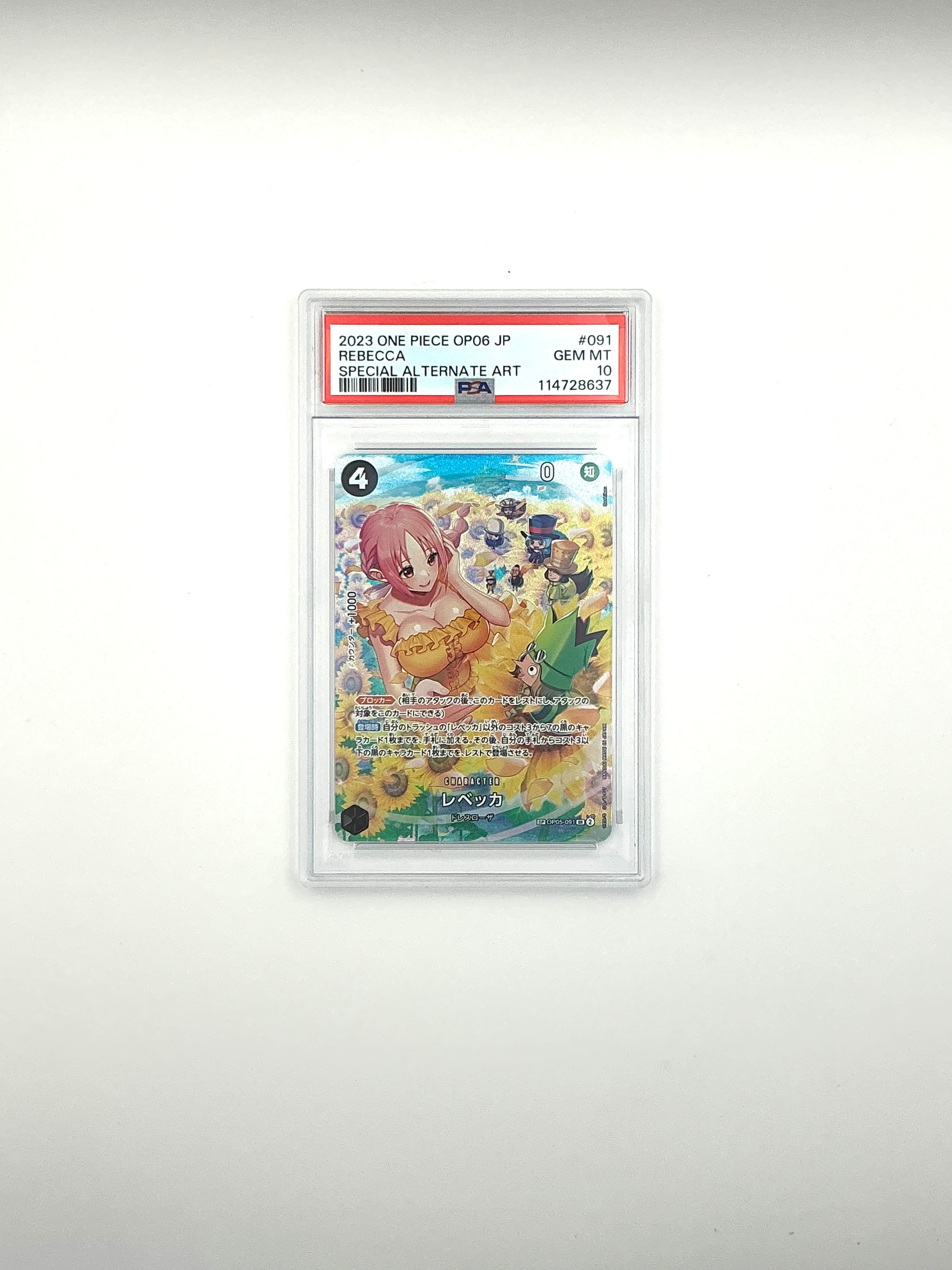 2024 One Piece Rebecca Special Alternate Art #OP05-091 PSA 10 GEM MINT