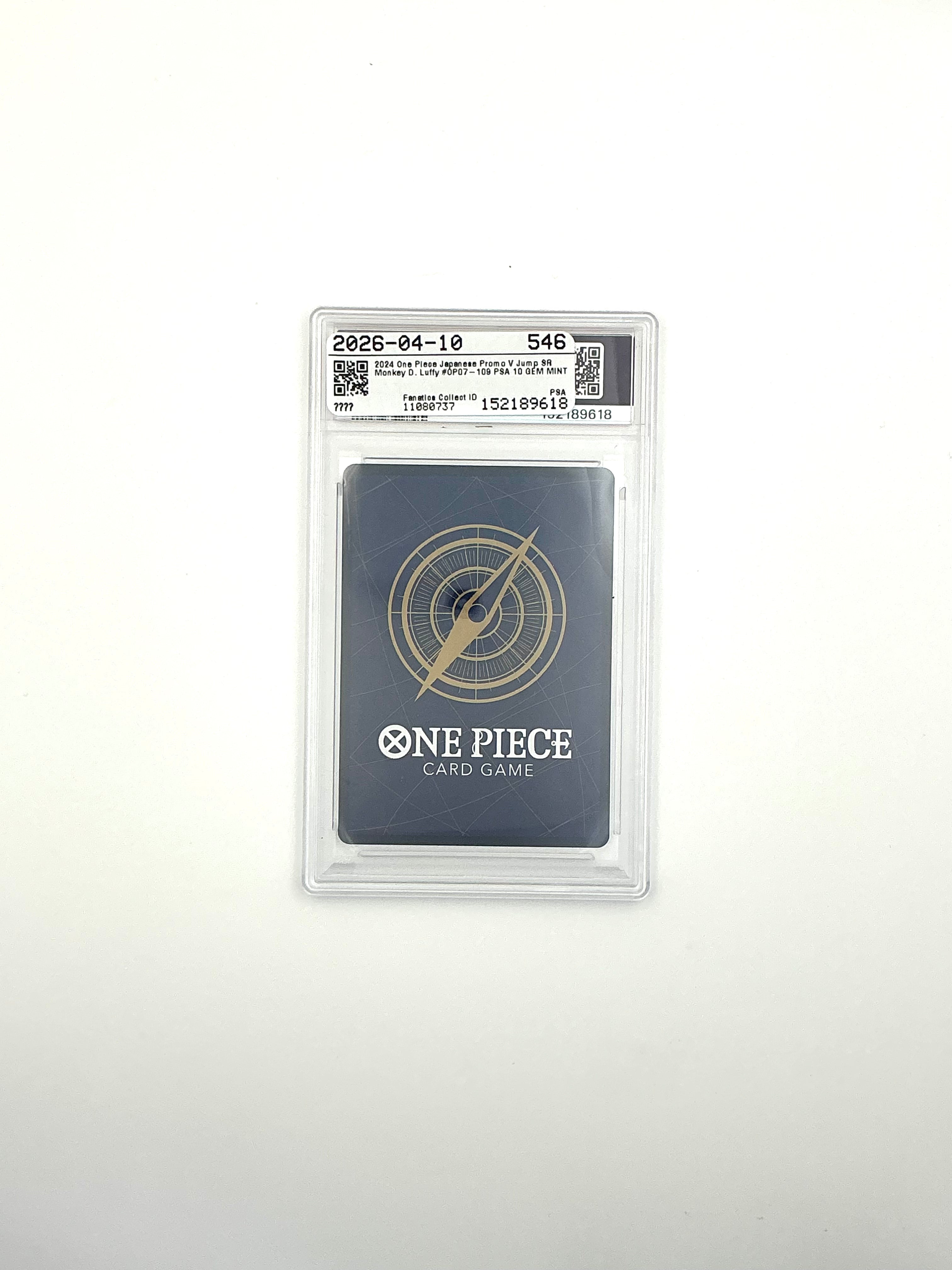 2024 ONE PIECE JP MONKEY D. LUFFY PROMO SUPER RARE OP07-109 PSA 10