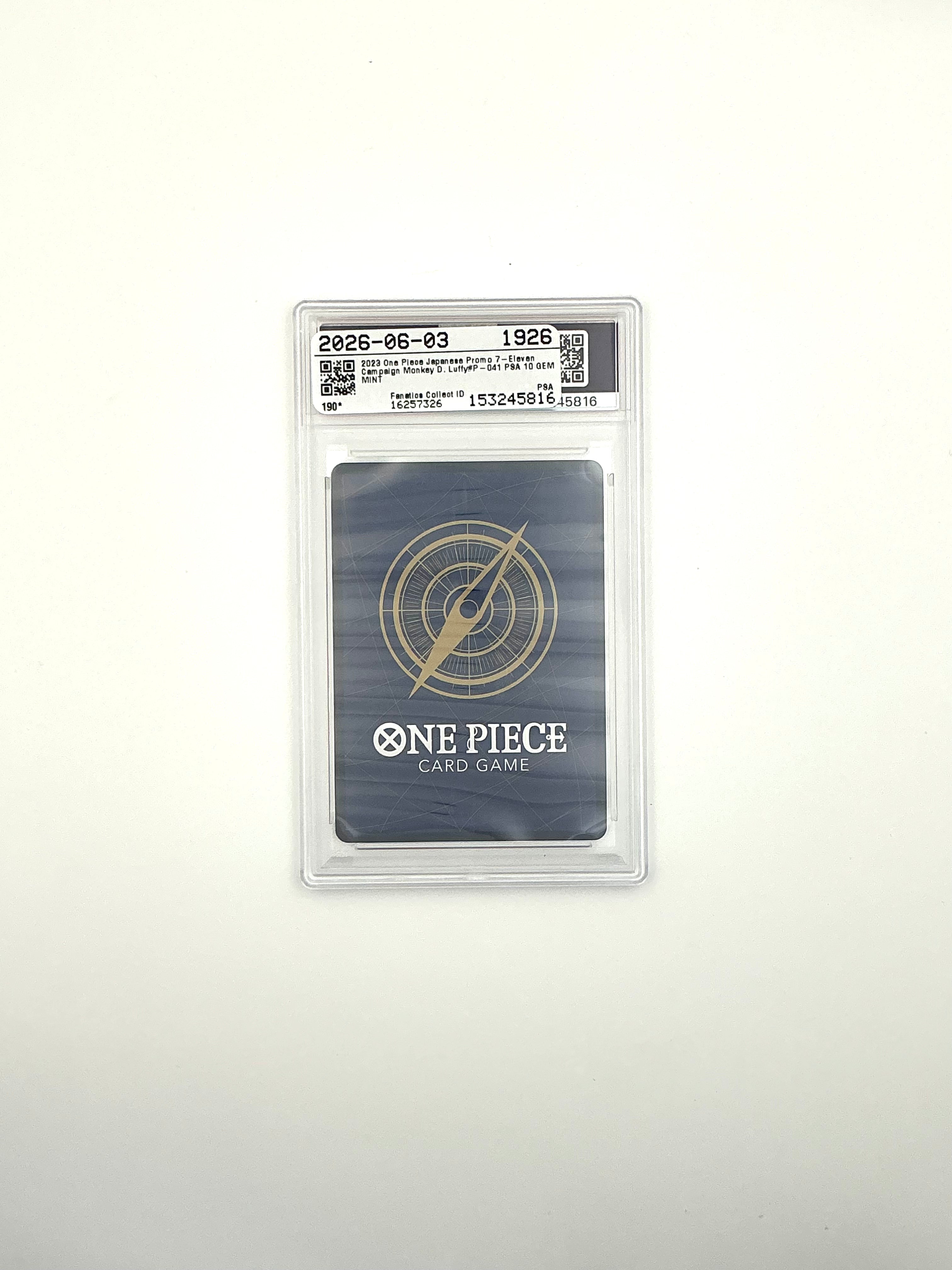 Monkey D. Luffy P-041 Promo ONE PIECE Card Japanese