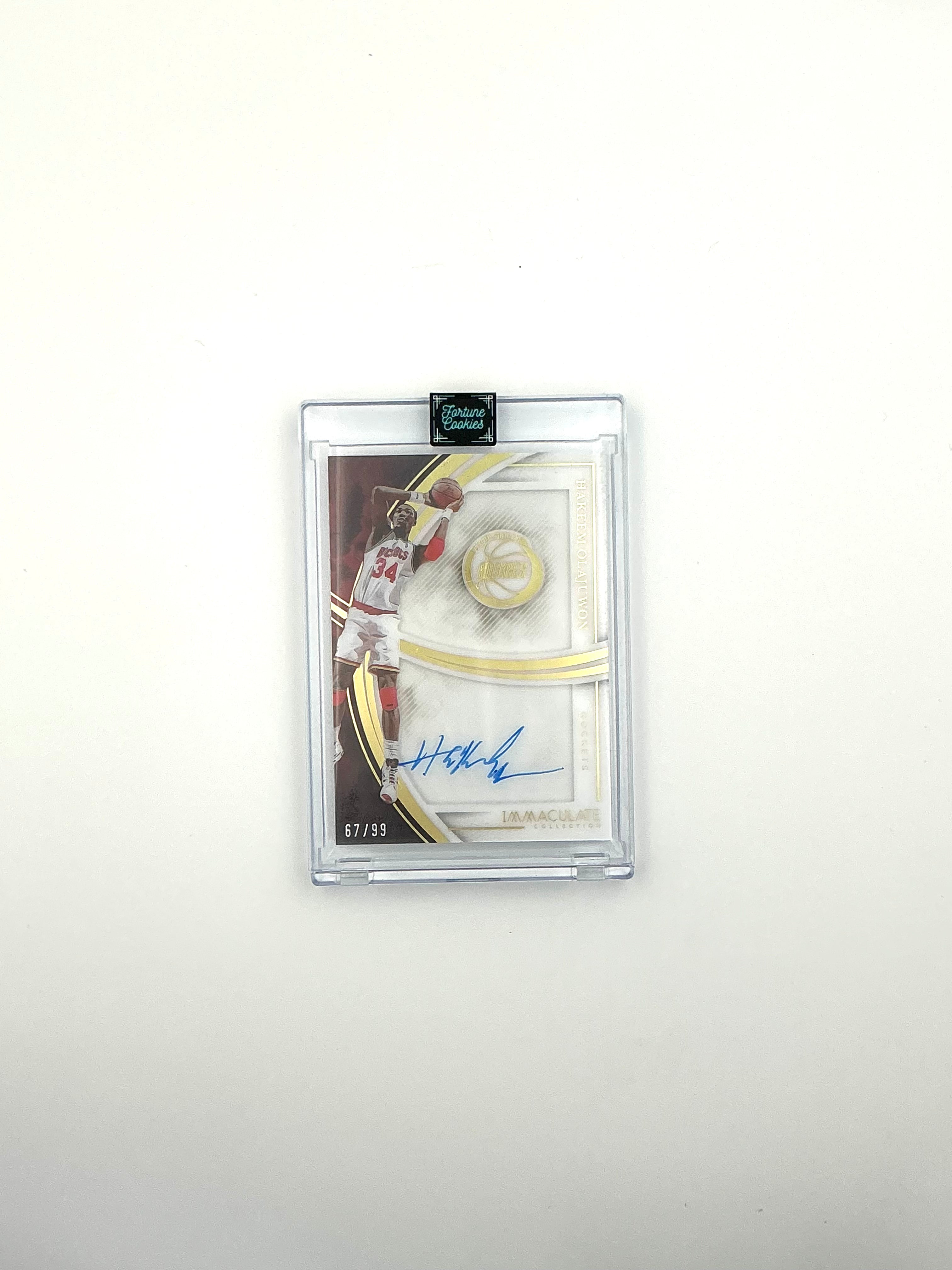 Hakeem Olajuwon 2024-25 Panini Immaculate Shadowbox Signatures Auto /99