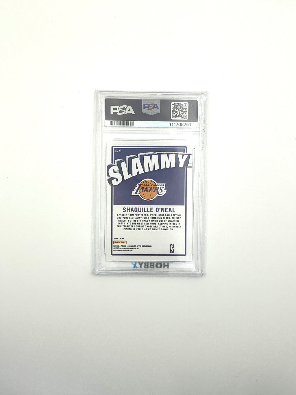 2023-24 Panini Donruss Optic - Slammy! Shaquille O'Neal #9 PSA 10